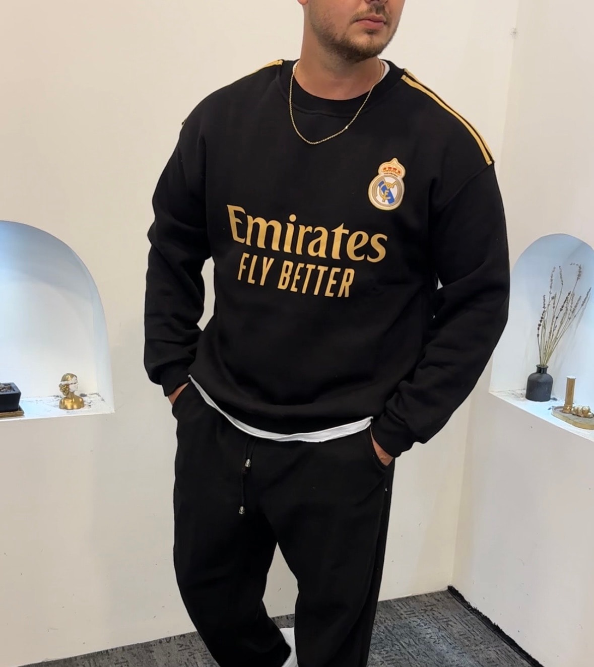 Real 3 iplik Pamuk Oversize Sweat 