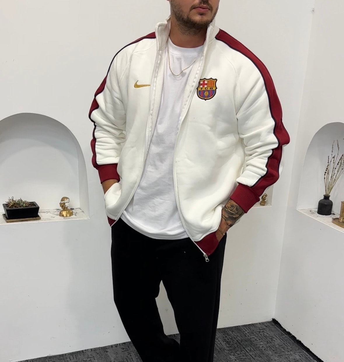 Barcelona 3 iplik oversize pamuk ceket 