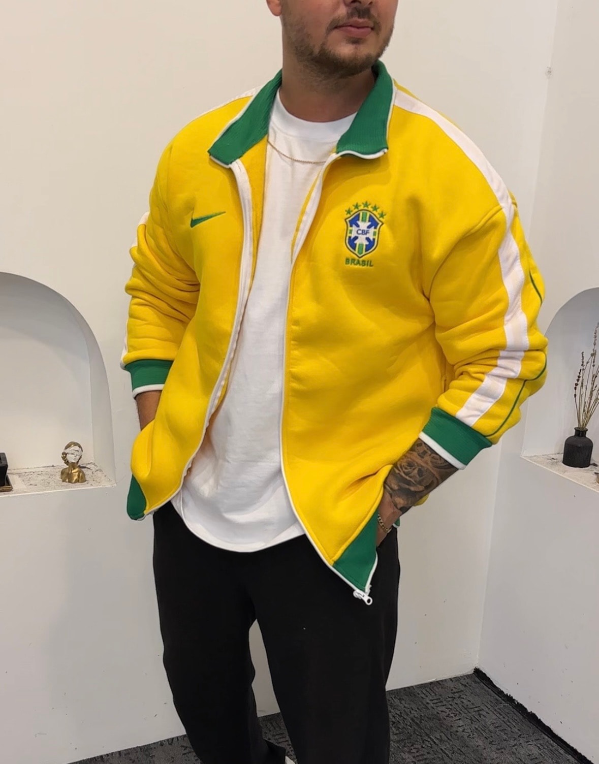 Brezilya Ceket Oversize 3 İplik Şardonlu Pamuk