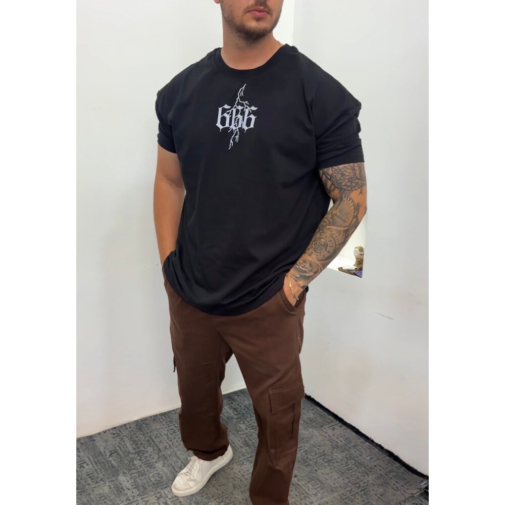 666 Kol omuz Dar kesim Kalıp Oversize