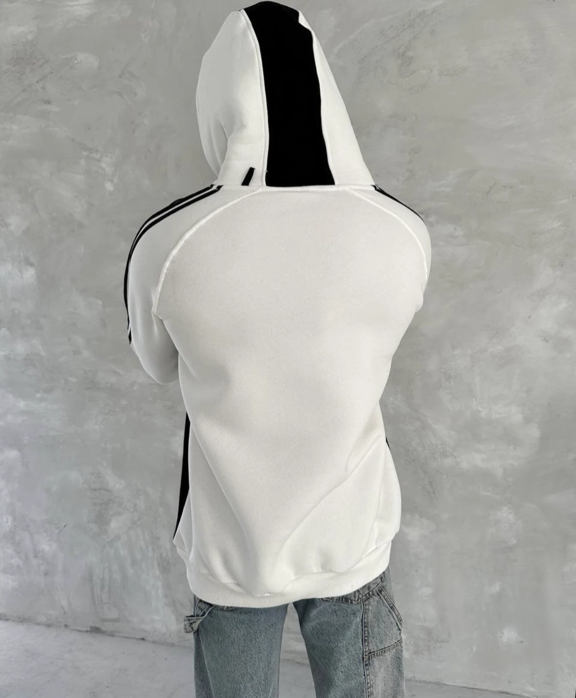 Real Kapşonlu Pamuk Sweat Nakış Arma Oversize 