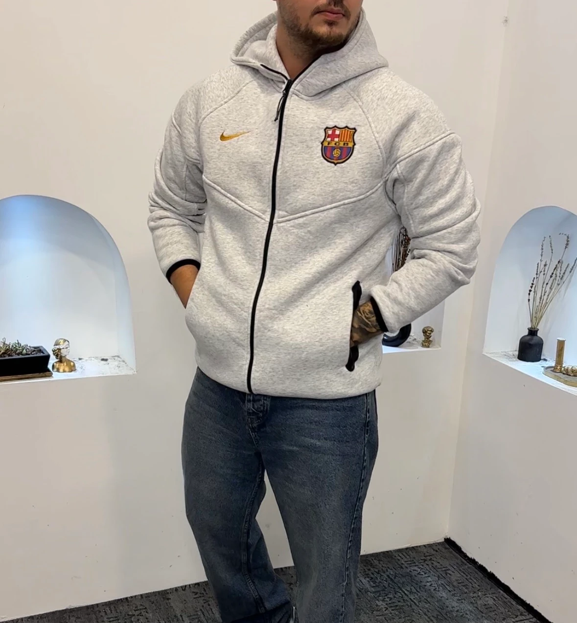 Nike Teach Fleece Barcelona Ceket 