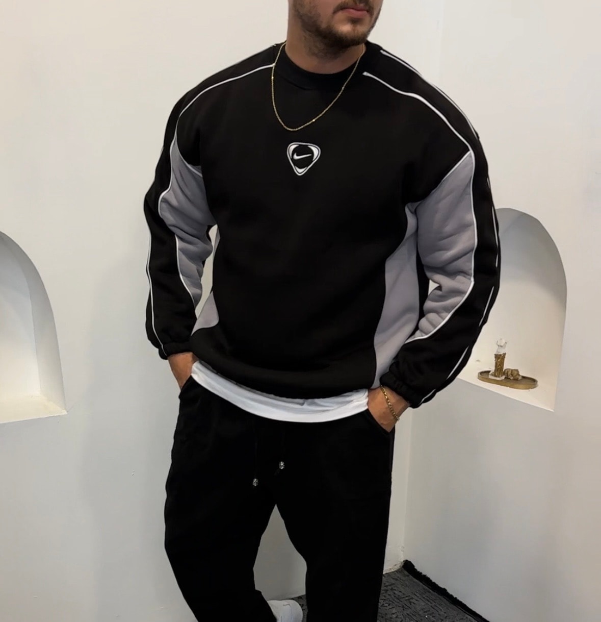 Nike Pamuk Sweat Nakış armalı 