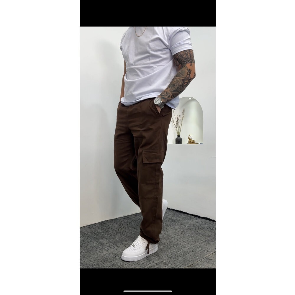 Kargo cep yazlık gabardin pantalon