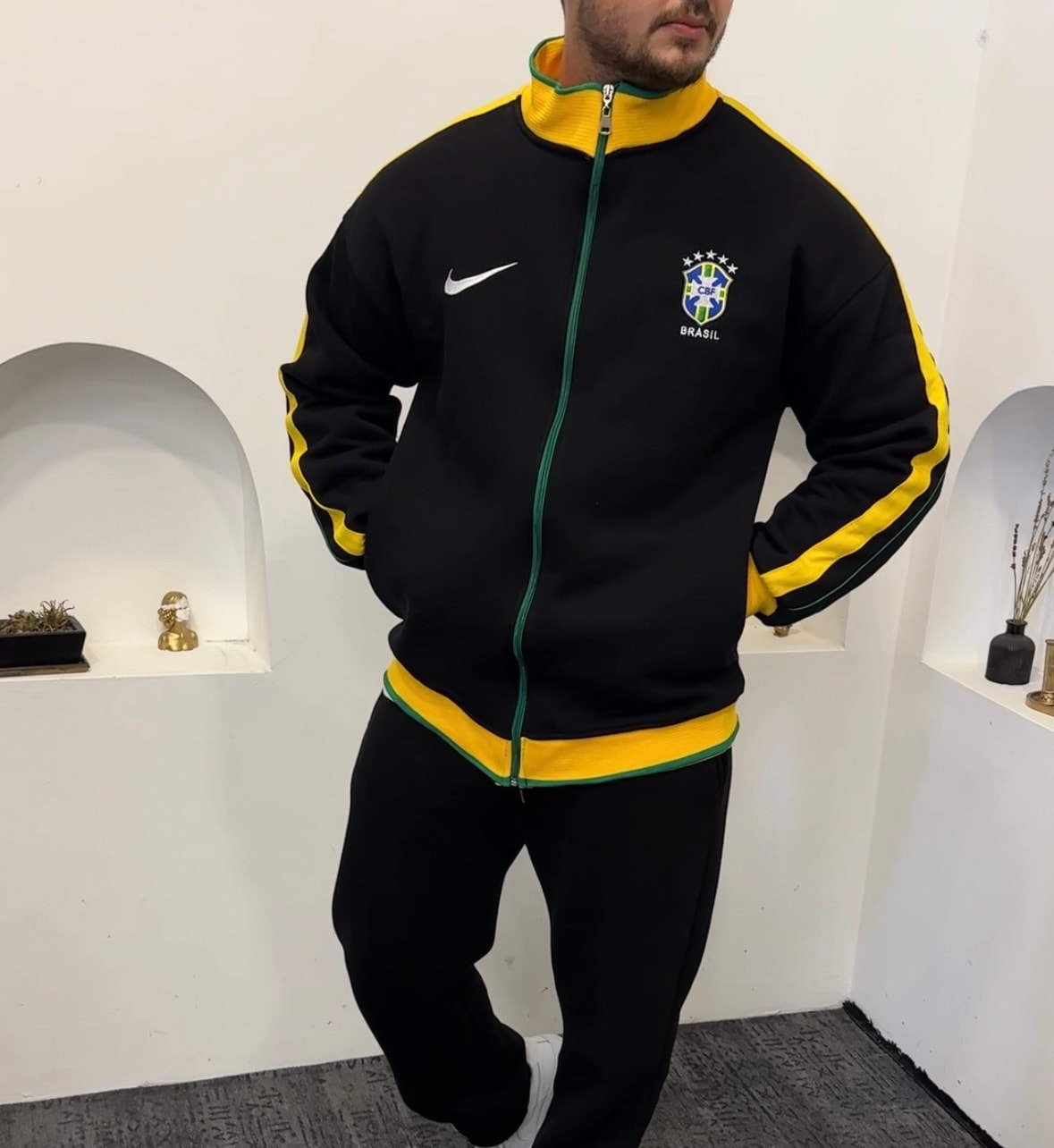 Brezilya Pamuk Ceket Nakış Arma Nike 