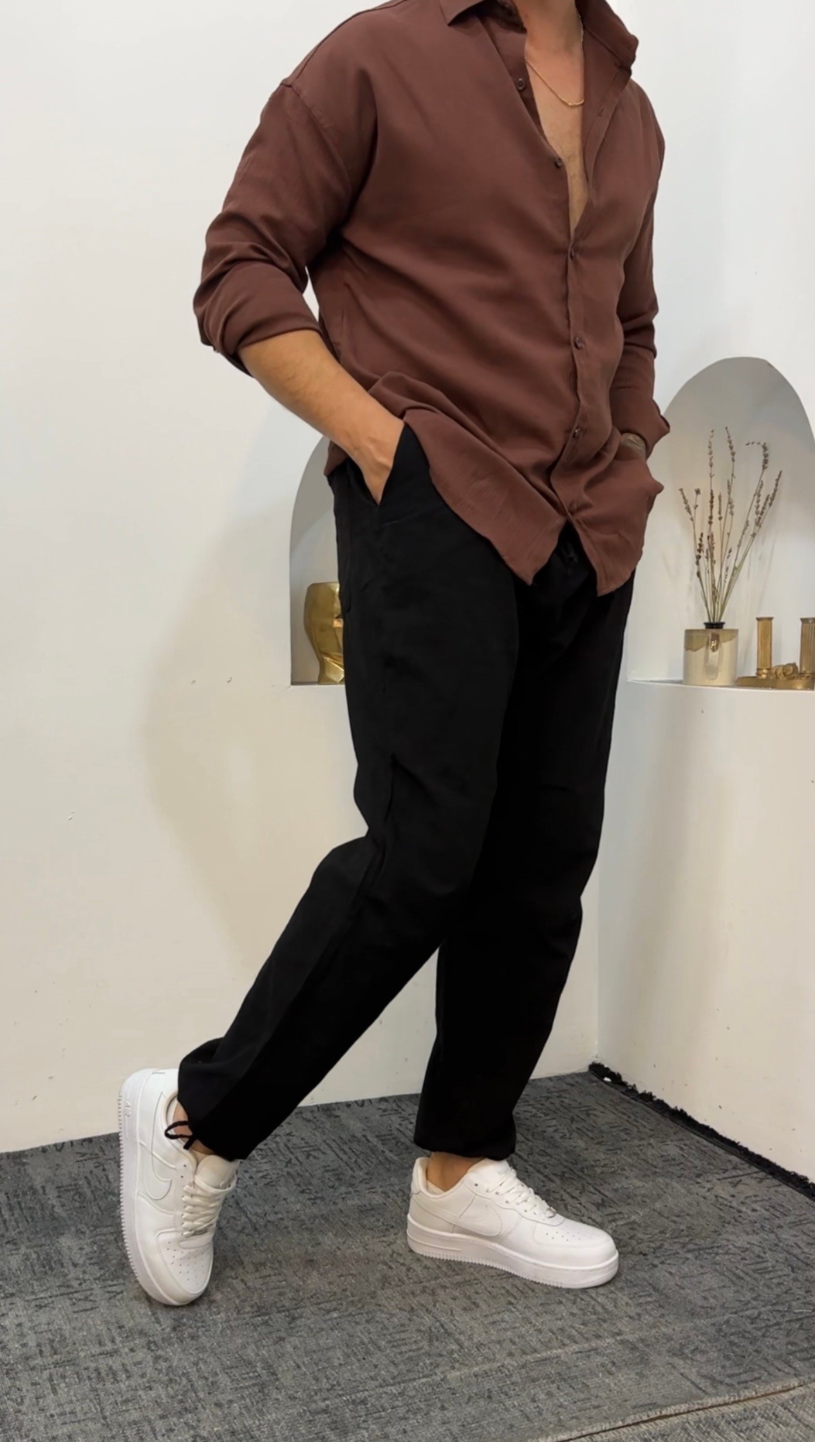 Kırınkıl Keten Baggy Paça Ayarlanabilir 
