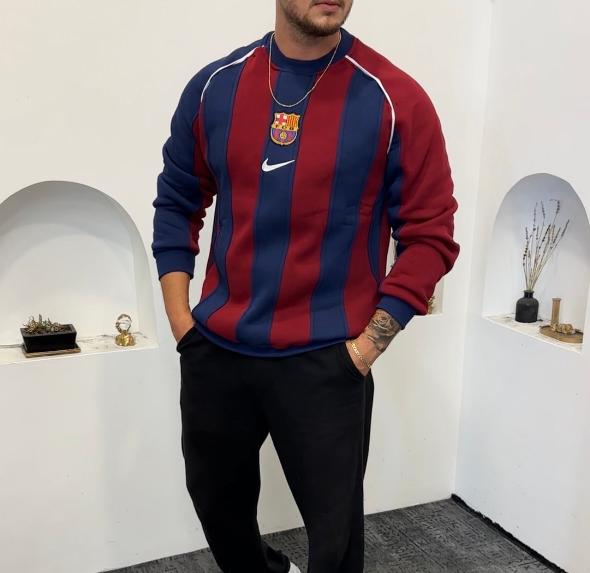 Barcelona Pamuk Sweat  Oversize 3 İplik Şardonlu 