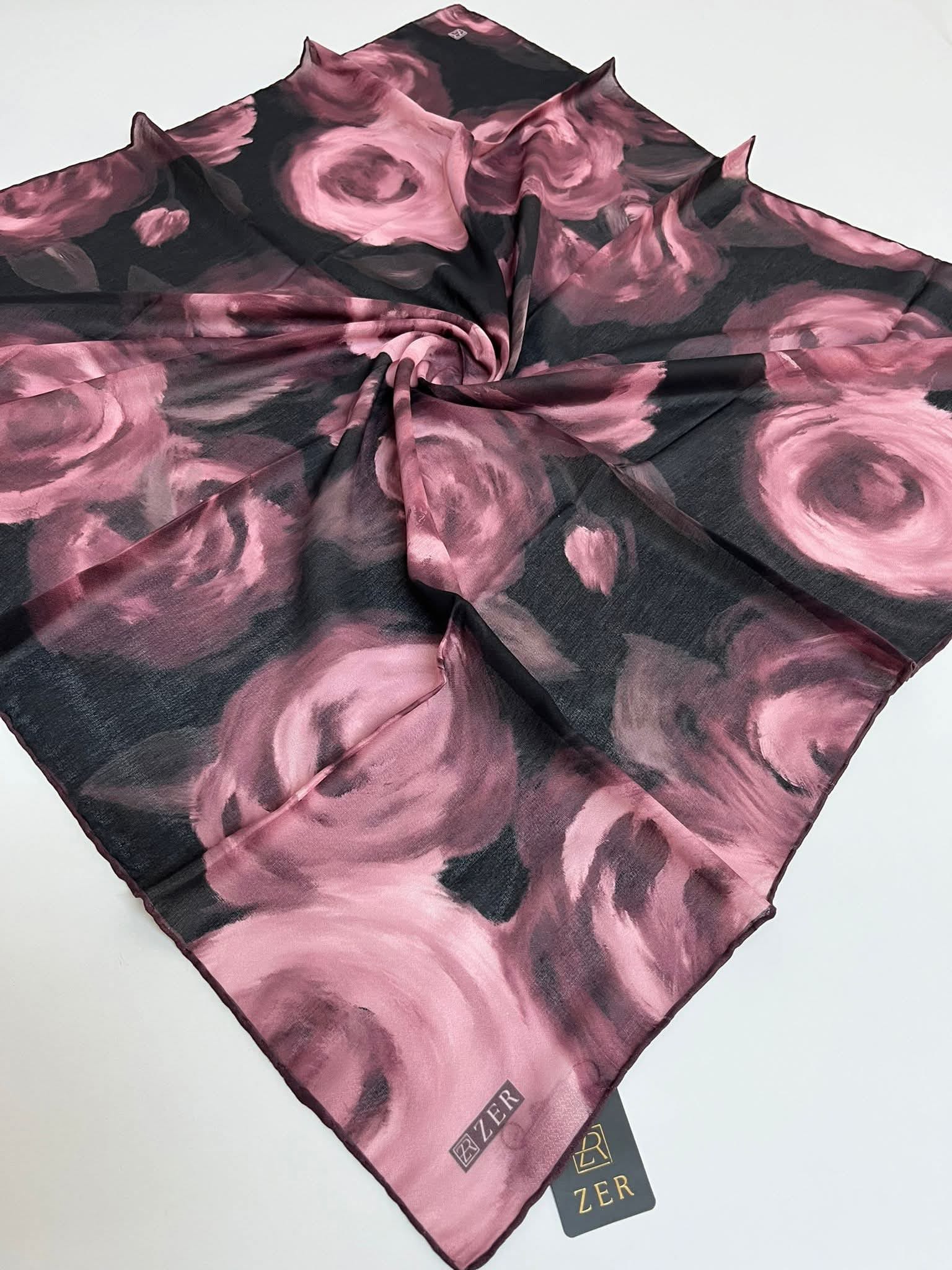 Zer Desenli Organik Eşarp