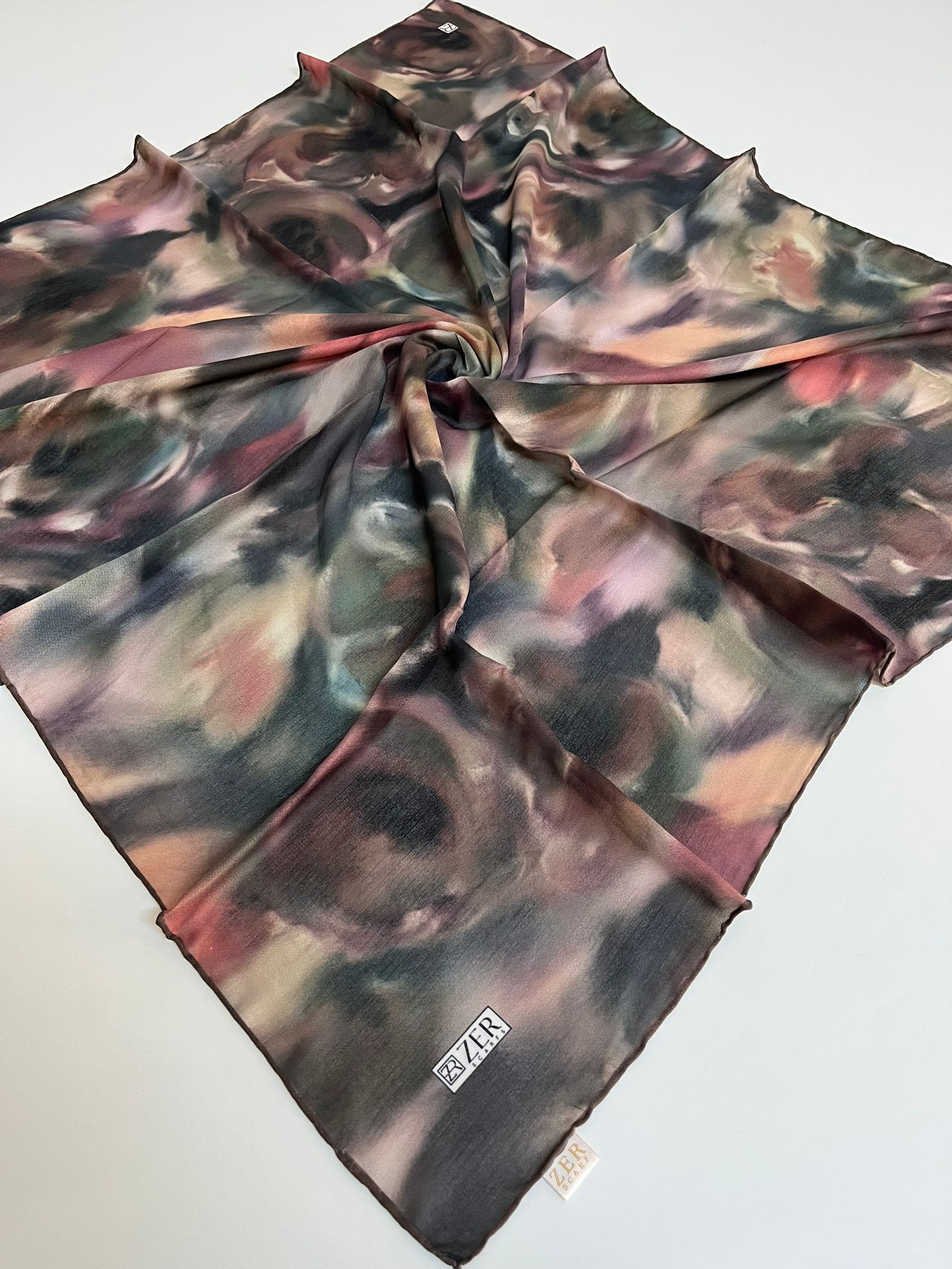 Zer Desenli Organik Eşarp - 2