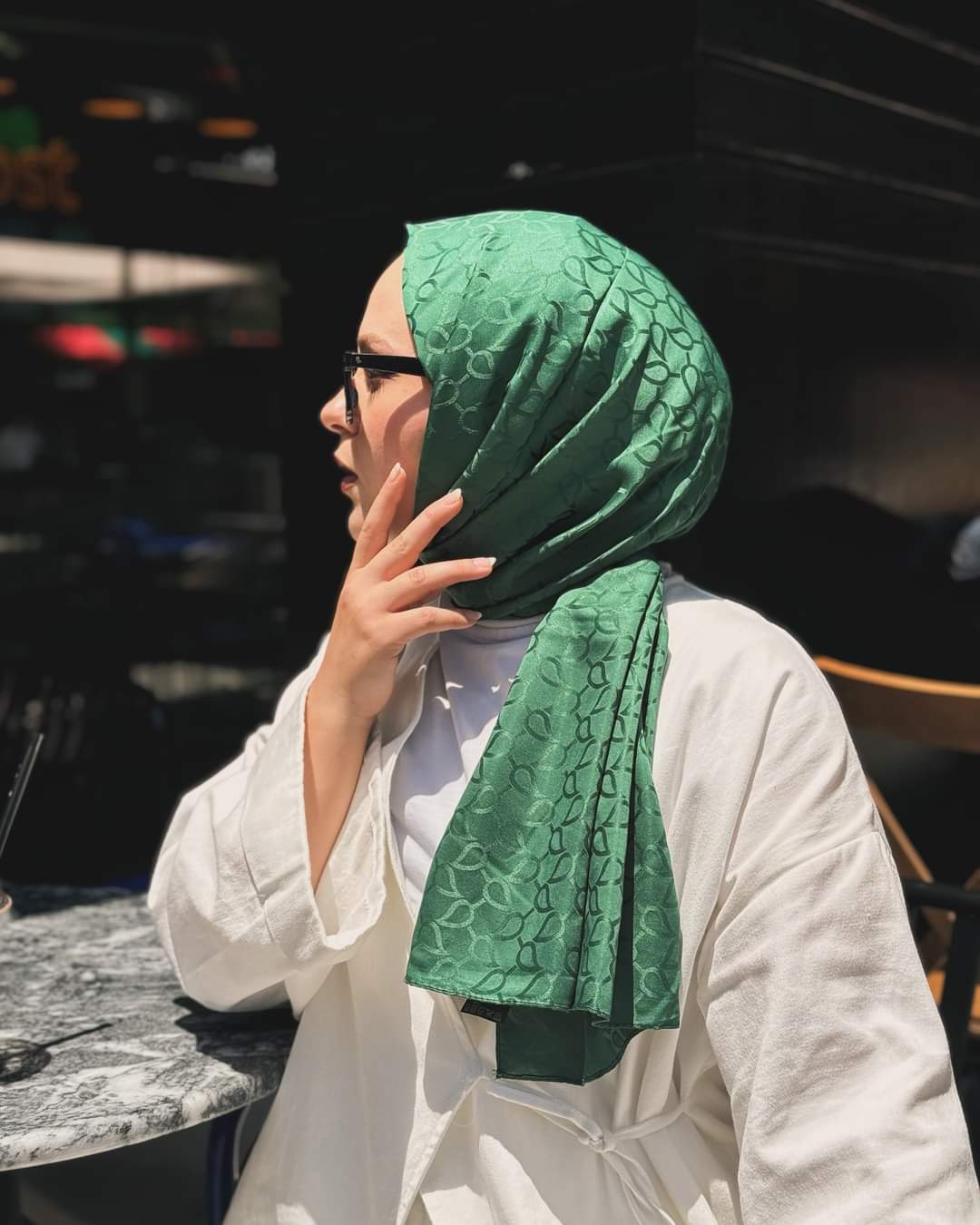 Jakarlı Desenli Şal