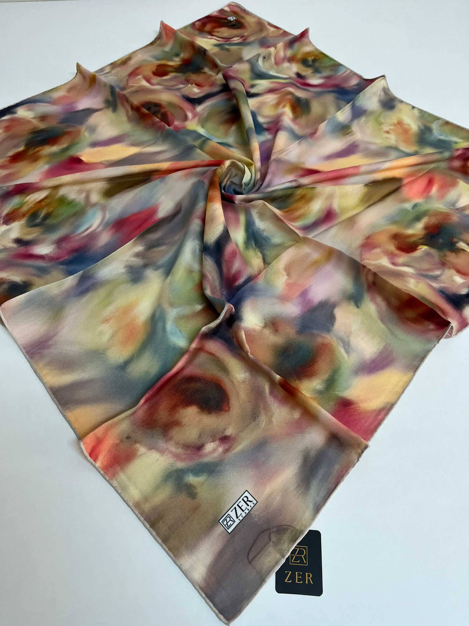 Zer Desenli Organik Eşarp - 2