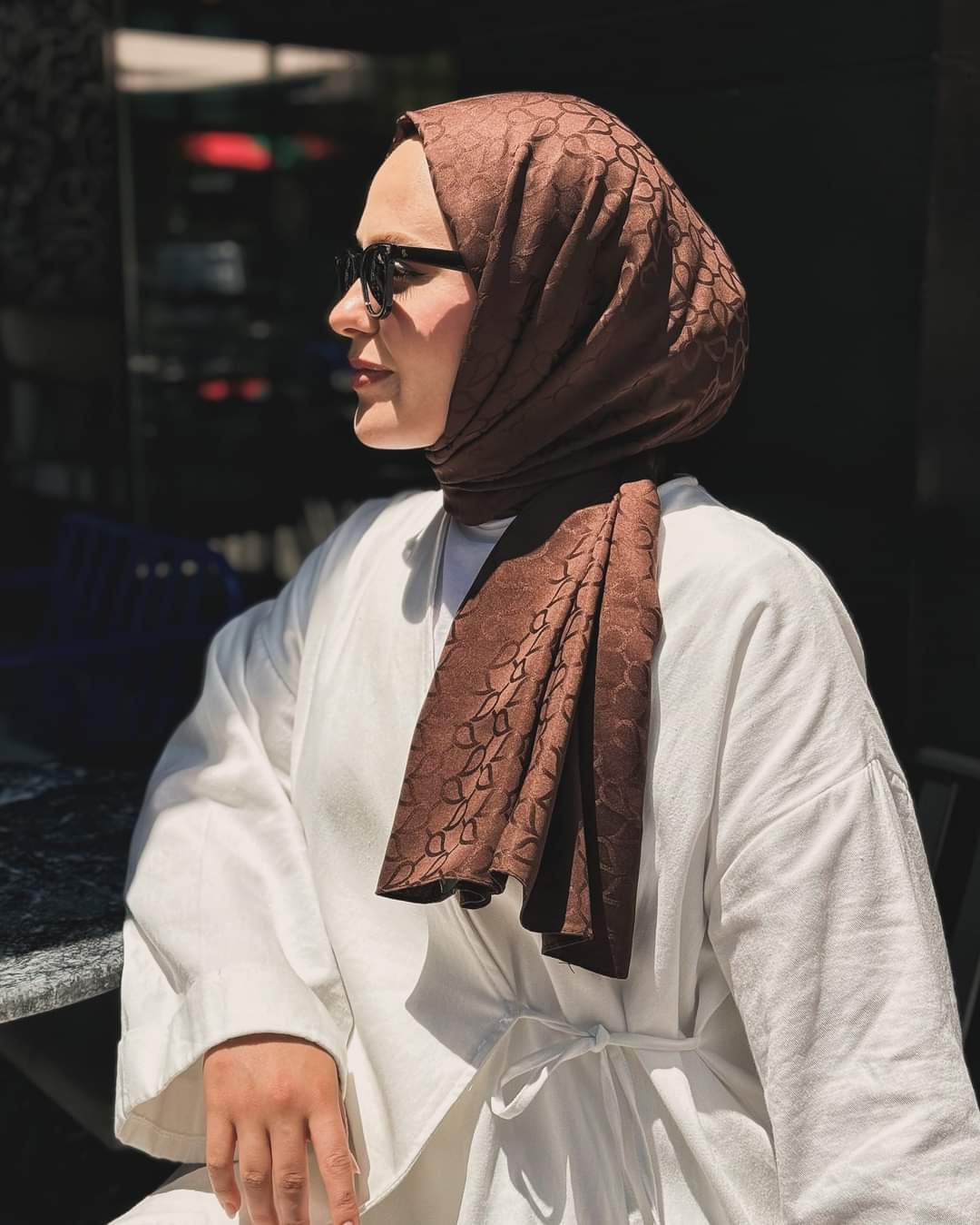 Jakarlı Desenli Şal