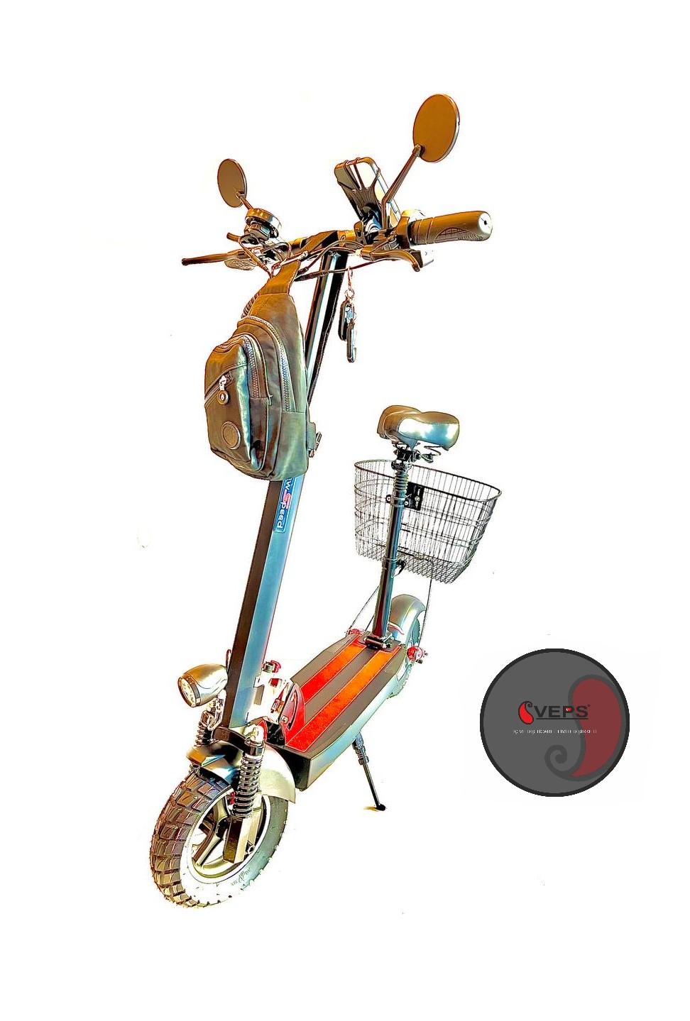 NEW SPEED Sepetli, Çantalı Ve Koltuklu Elektrikli Scooter 9800 Nsn 800w