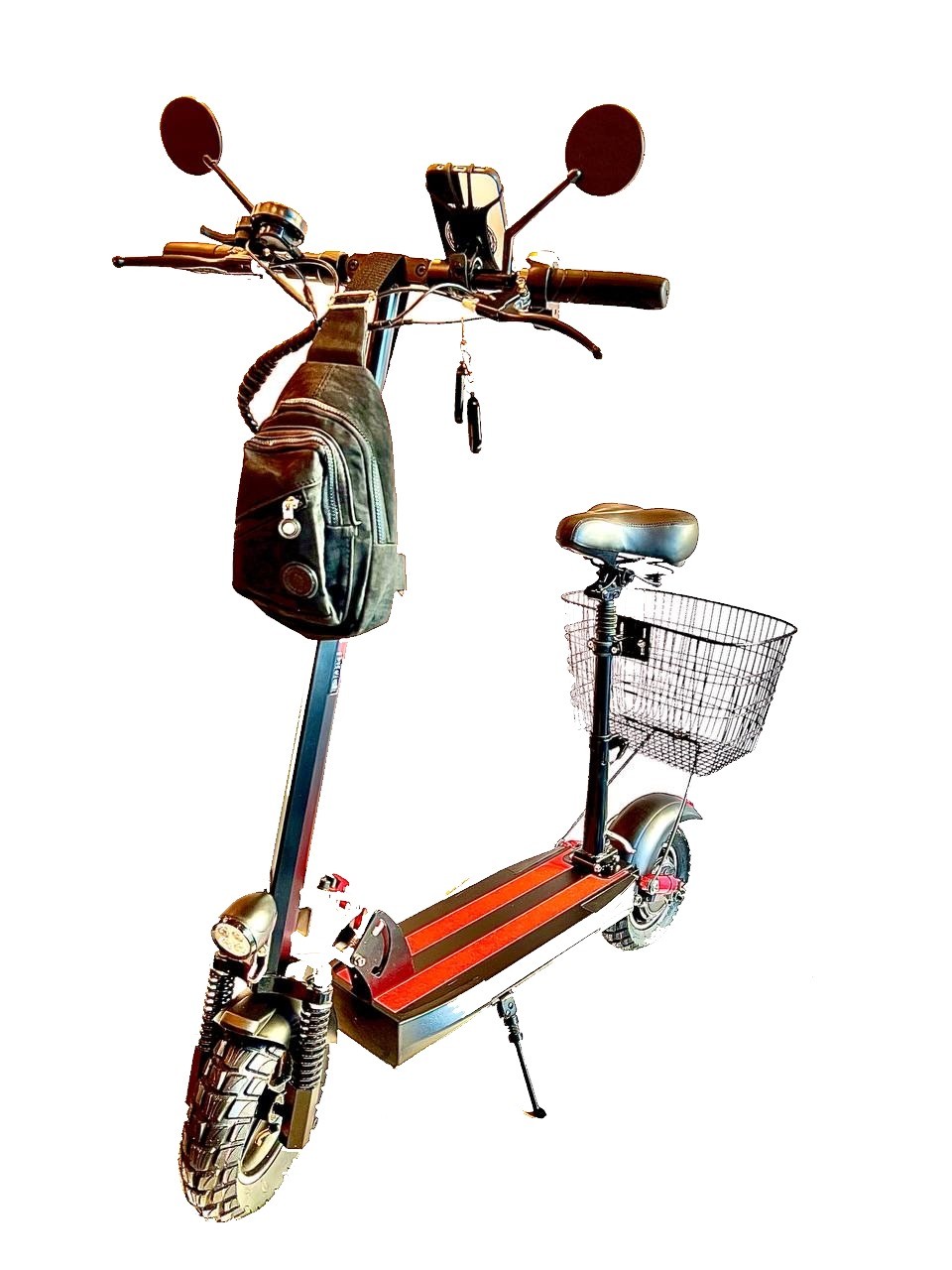 NEW SPEED Sepetli, Çantalı Ve Koltuklu Elektrikli Scooter 9800 Nsn 800w