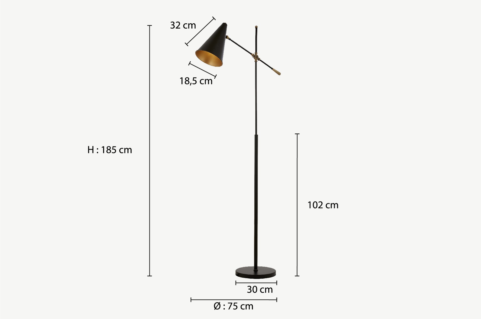 LM-9114-1BSY Floor Lamps