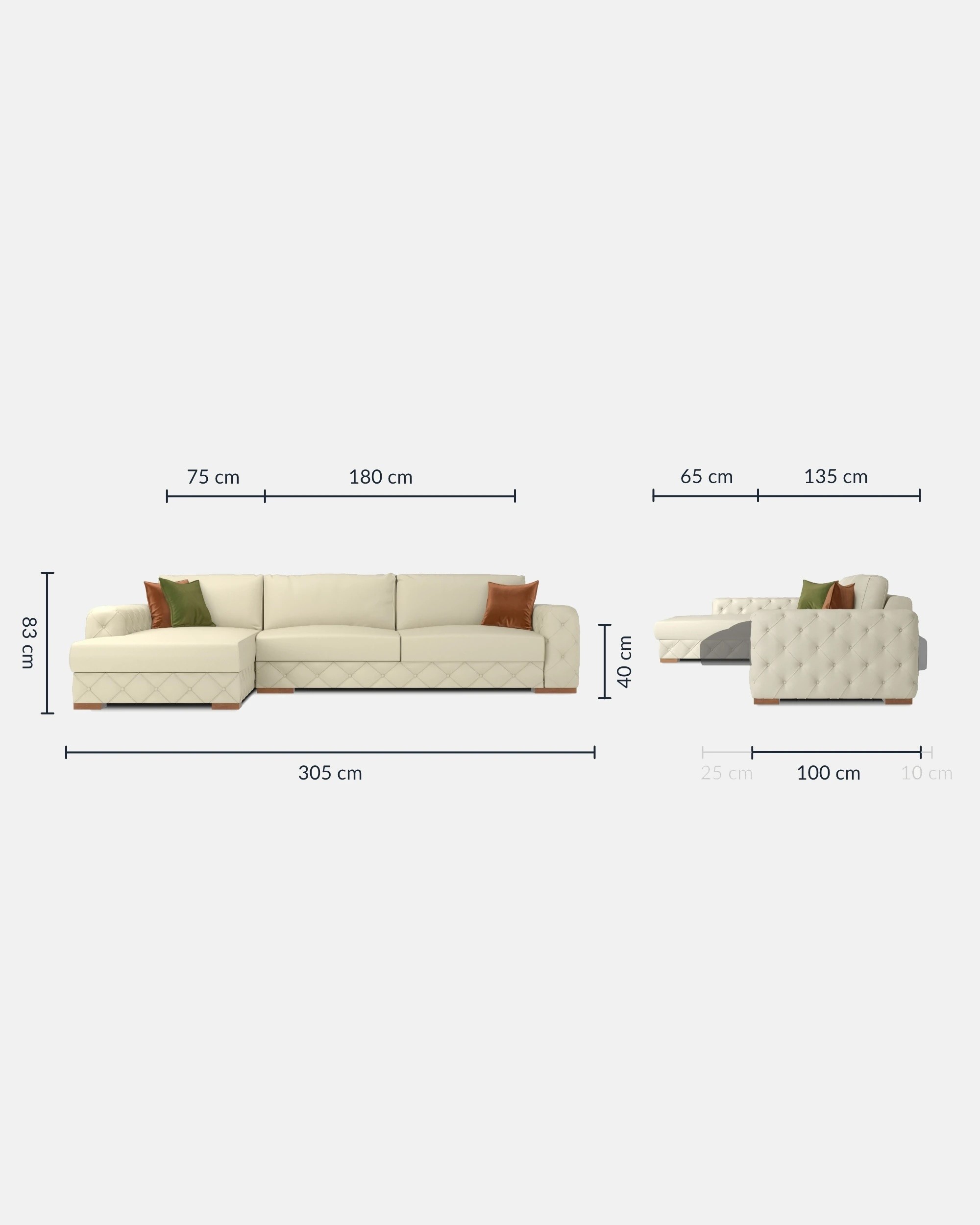 Catherina Relax Corner Sofa Left