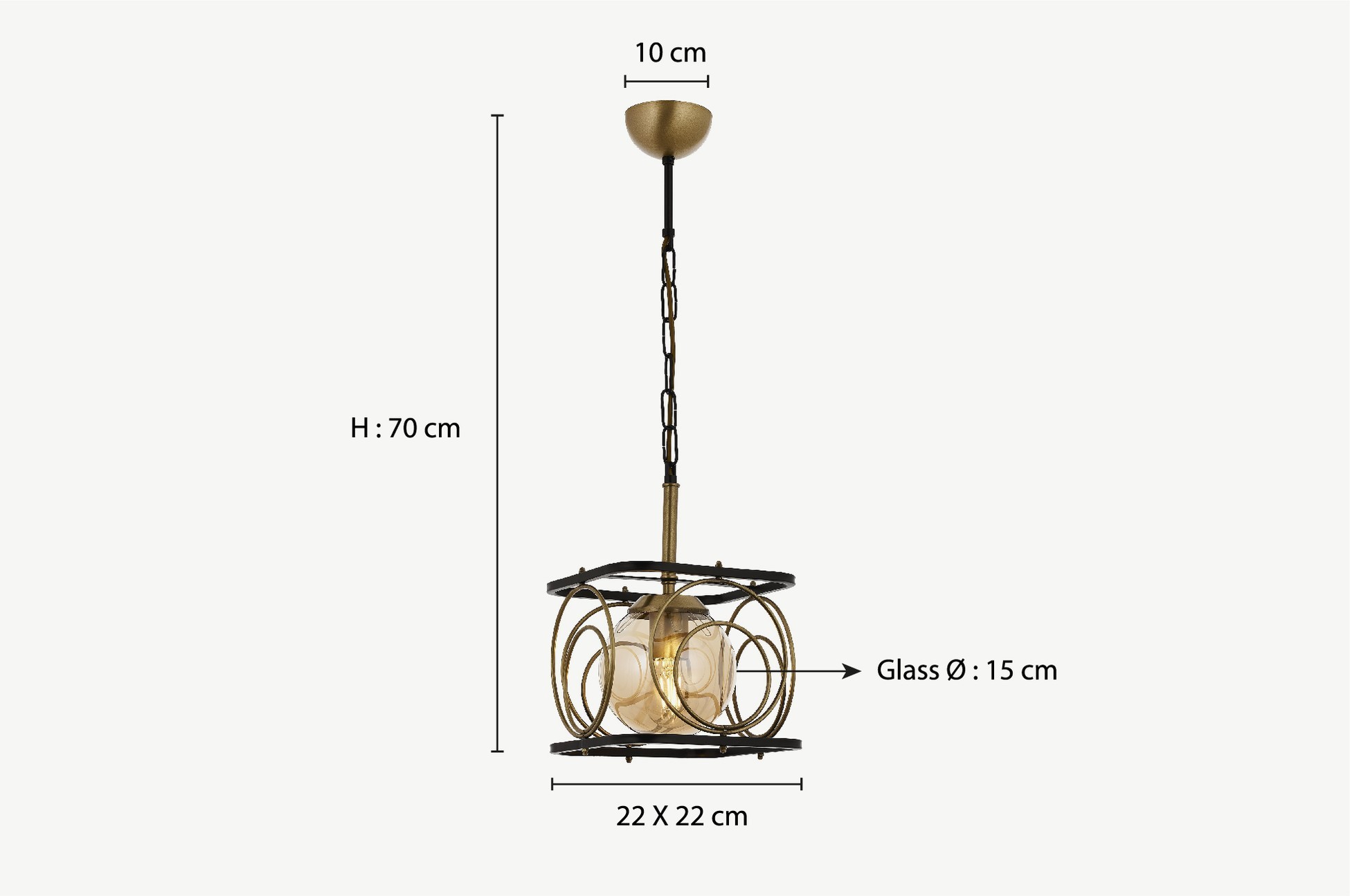 AV-1805-1BSY Chandelier