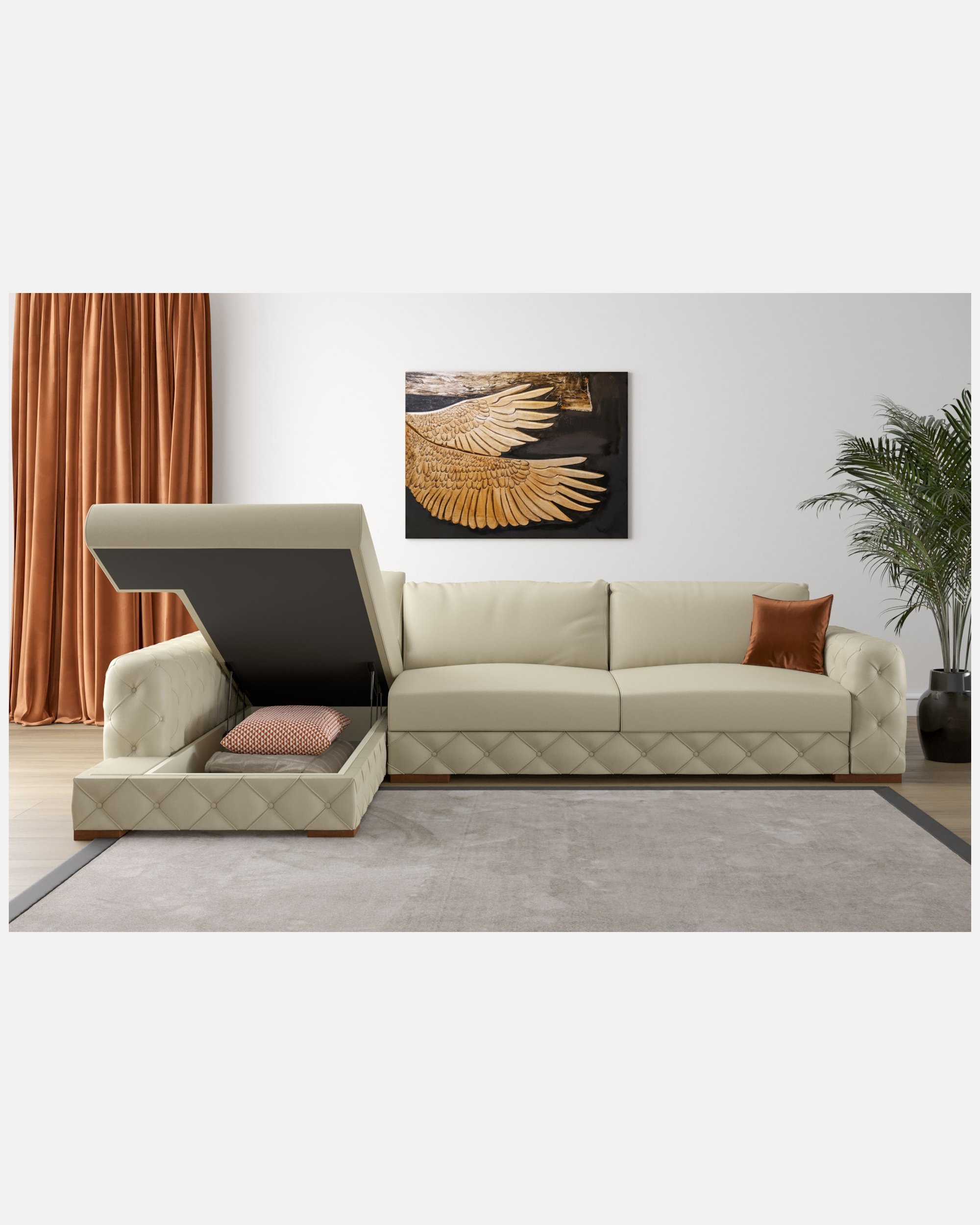 Catherina Left Hand Facing Relax Corner Sofa