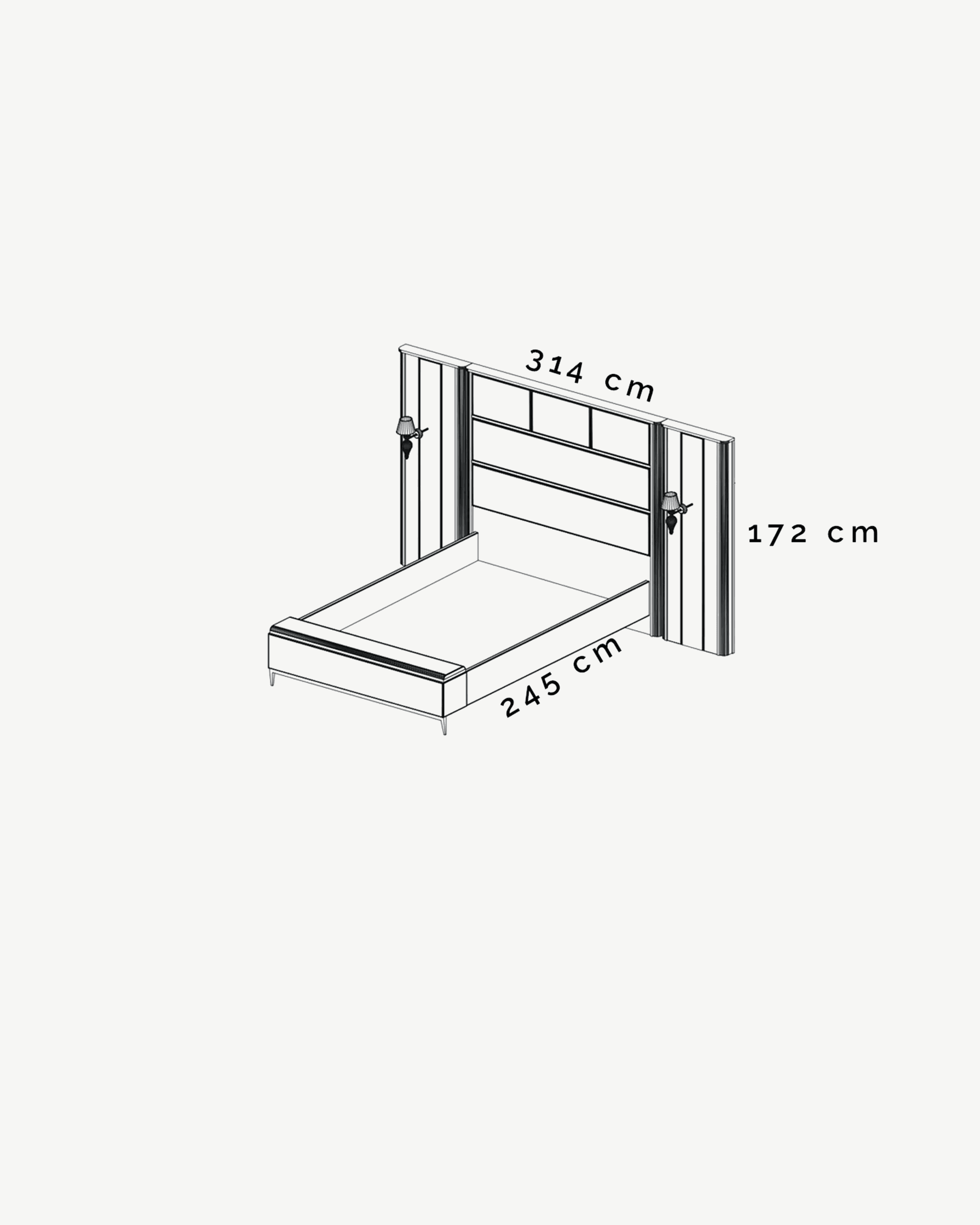 KYRA BEDSTEAD BOARD (LEFT - RIGHT)