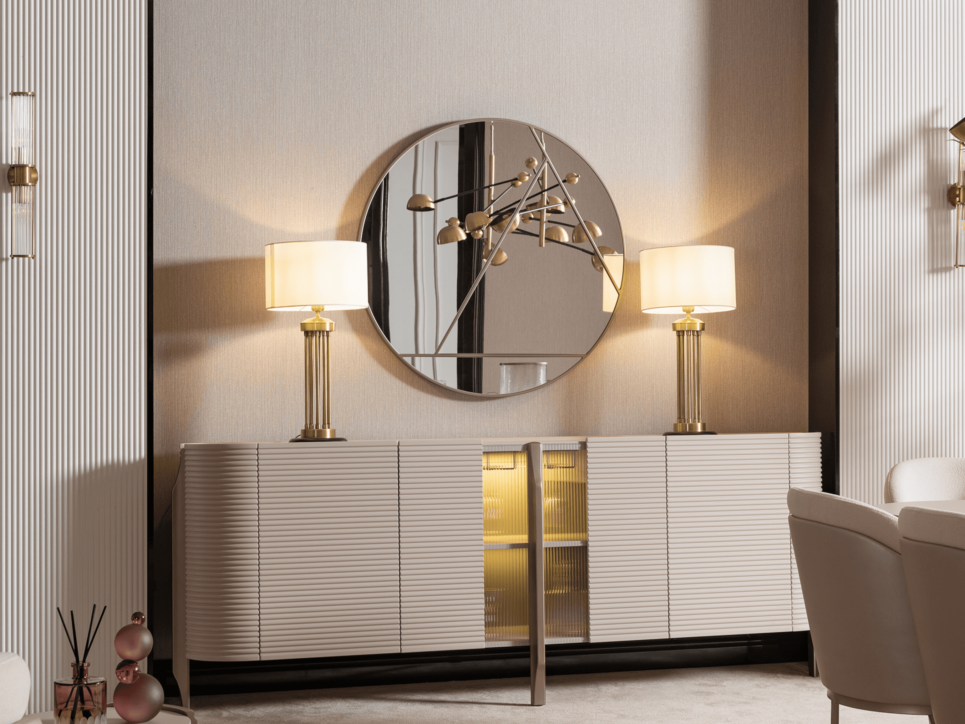 Leora Sideboard and Mirror 