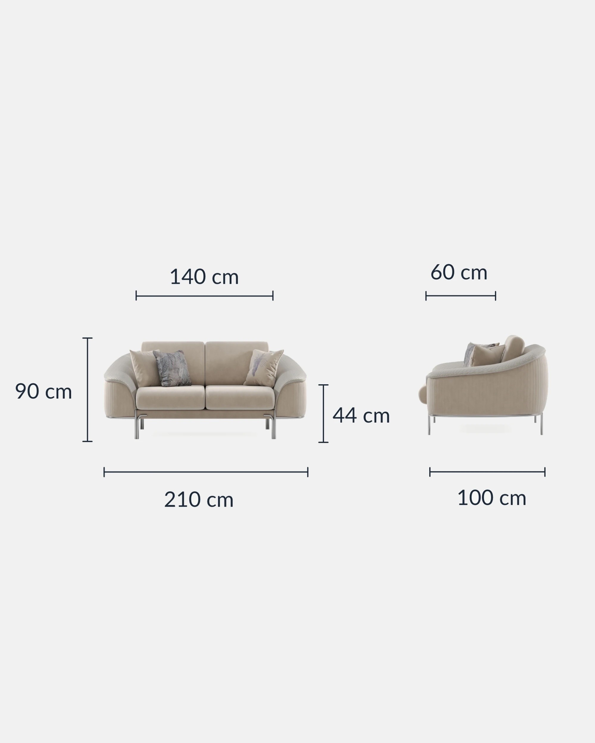 Alia Sofa 210 CM