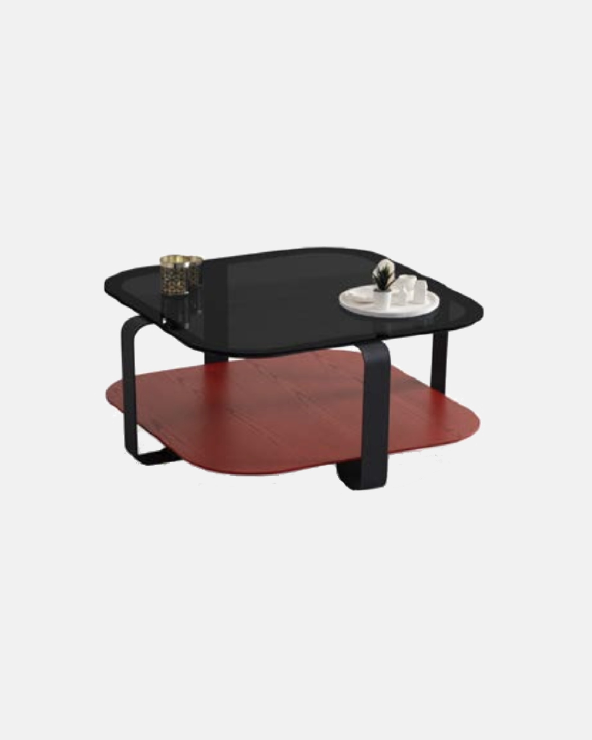 Regal Red Square Coffee Table