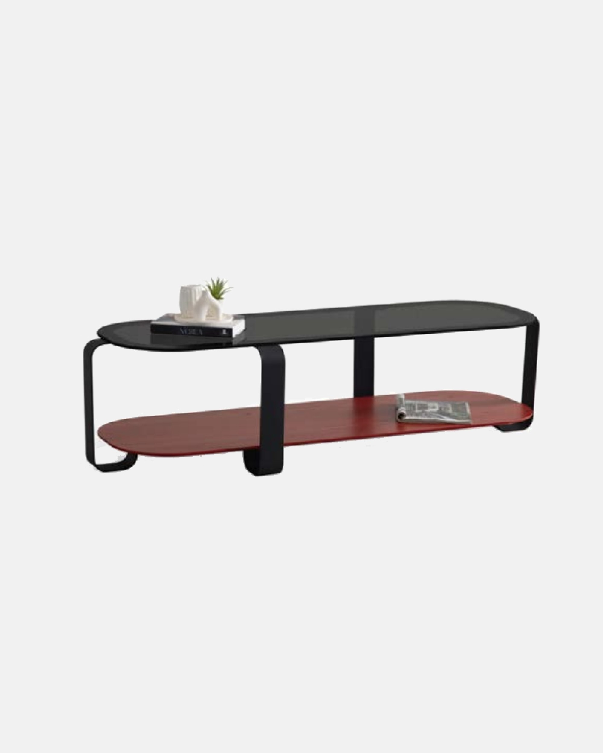 Regal Red Rectangle Coffee Table