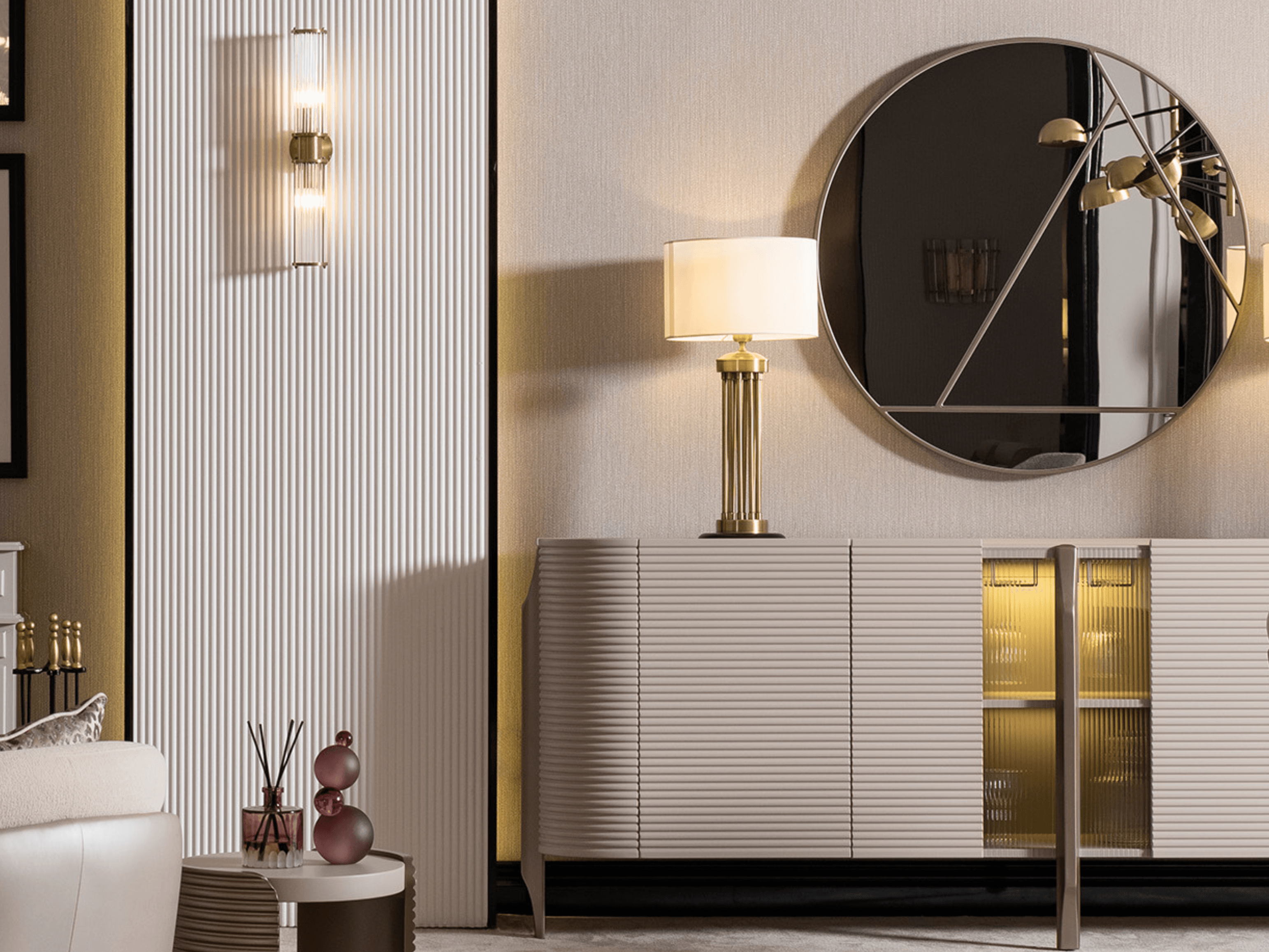 Leora Sideboard and Mirror 