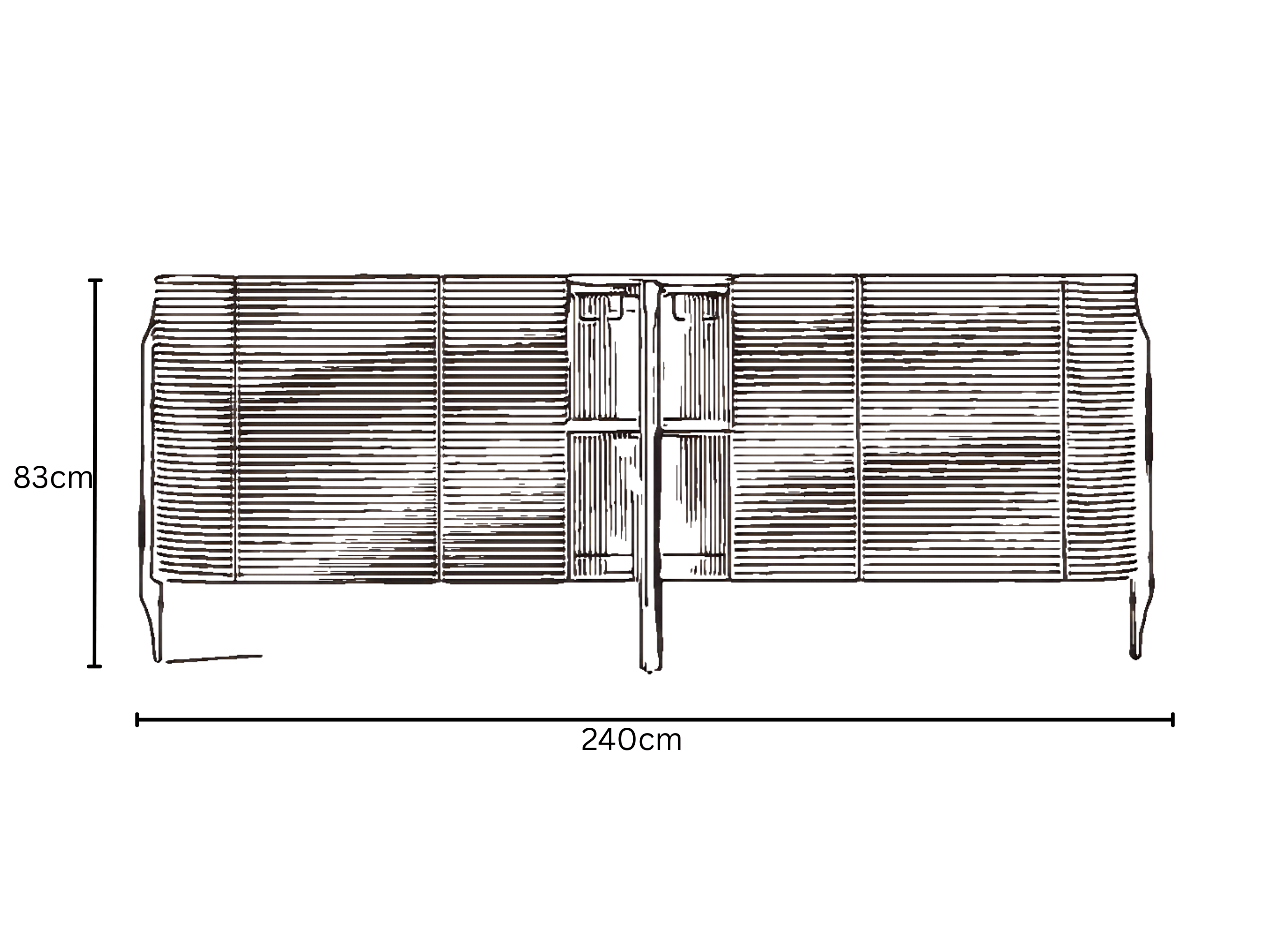 Leora Sideboard and Mirror 