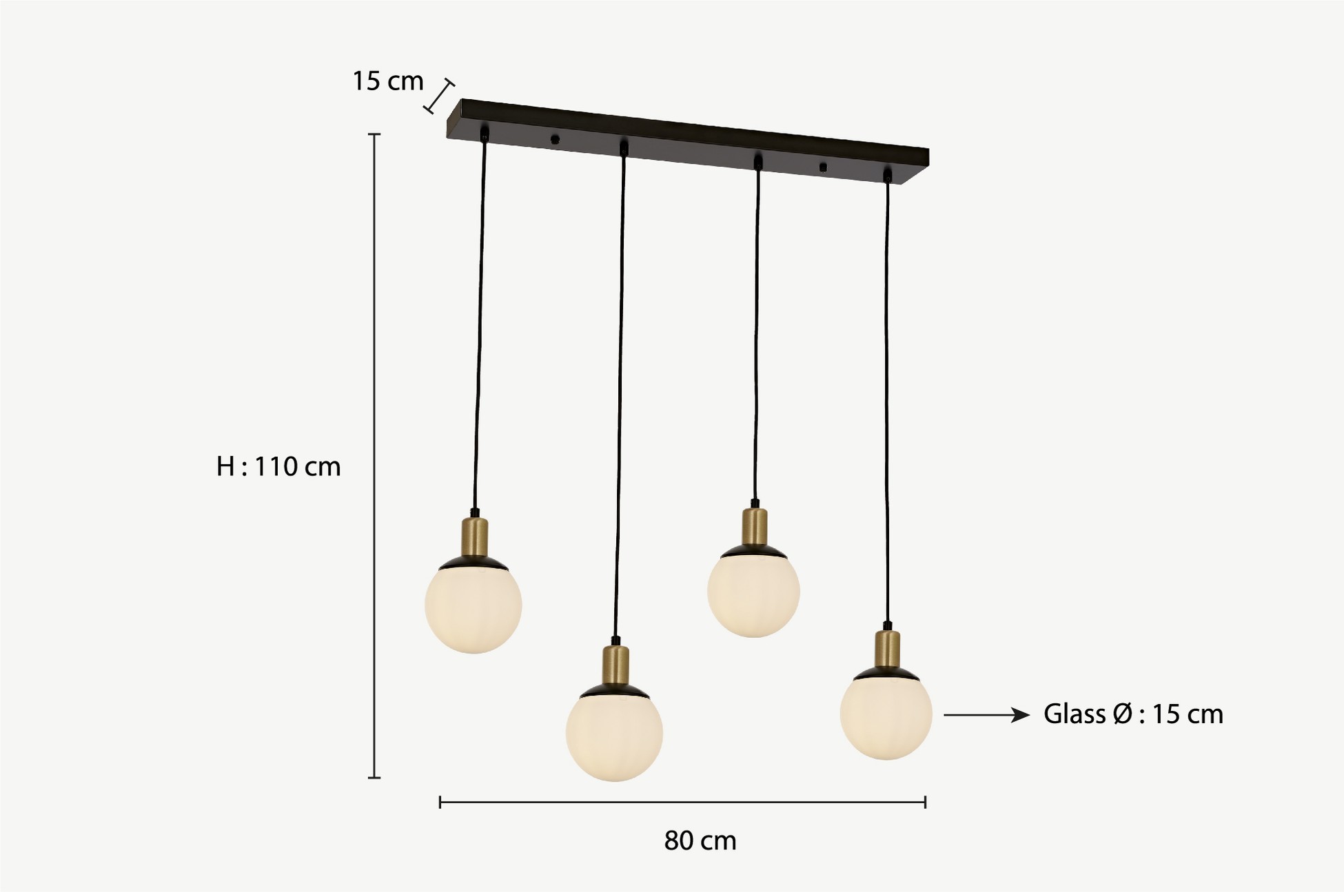 AV-1838-4Y-BSY Chandelier