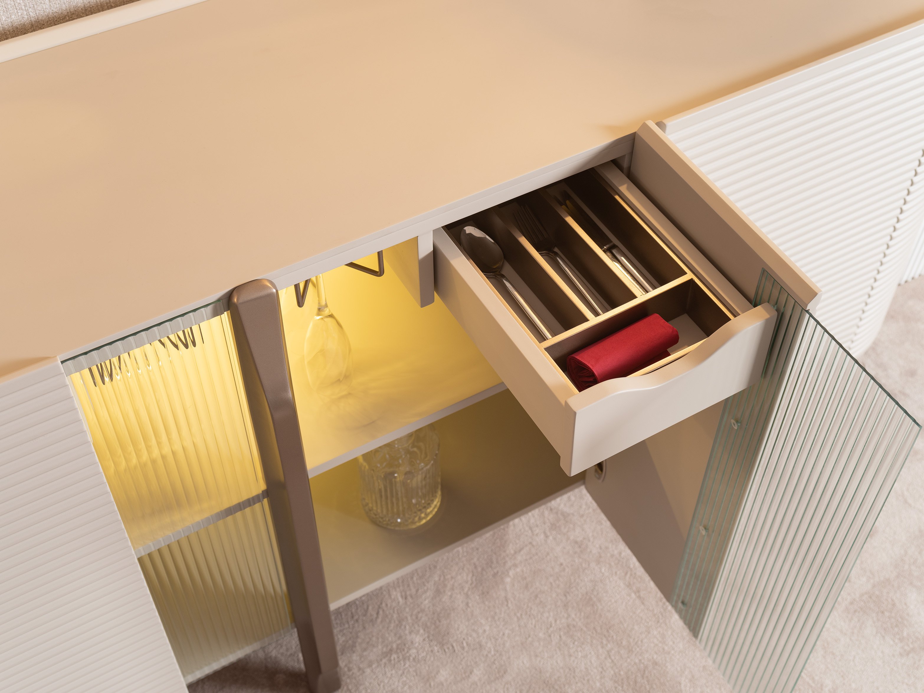 Leora Sideboard and Mirror 