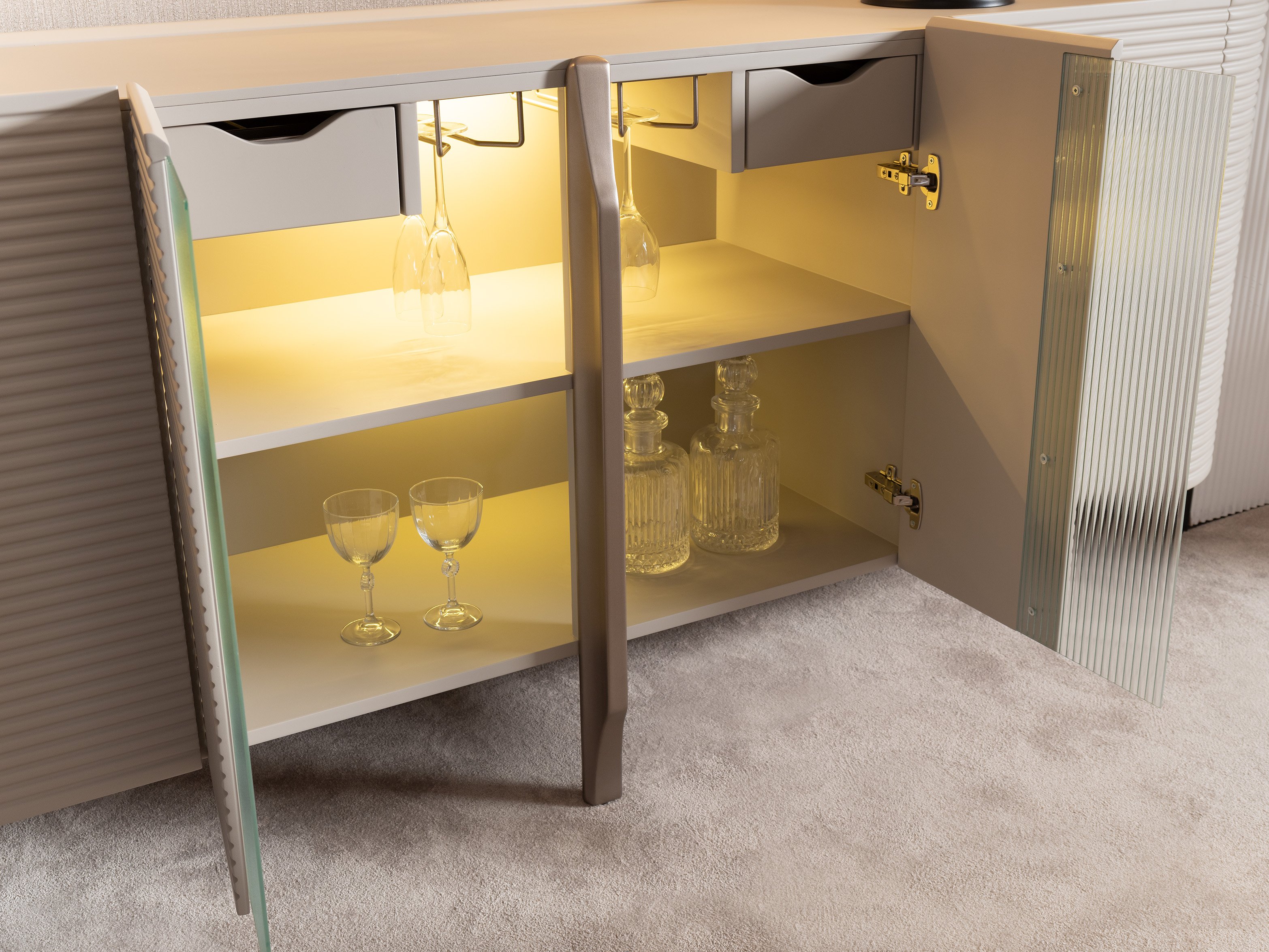 Leora Sideboard and Mirror 