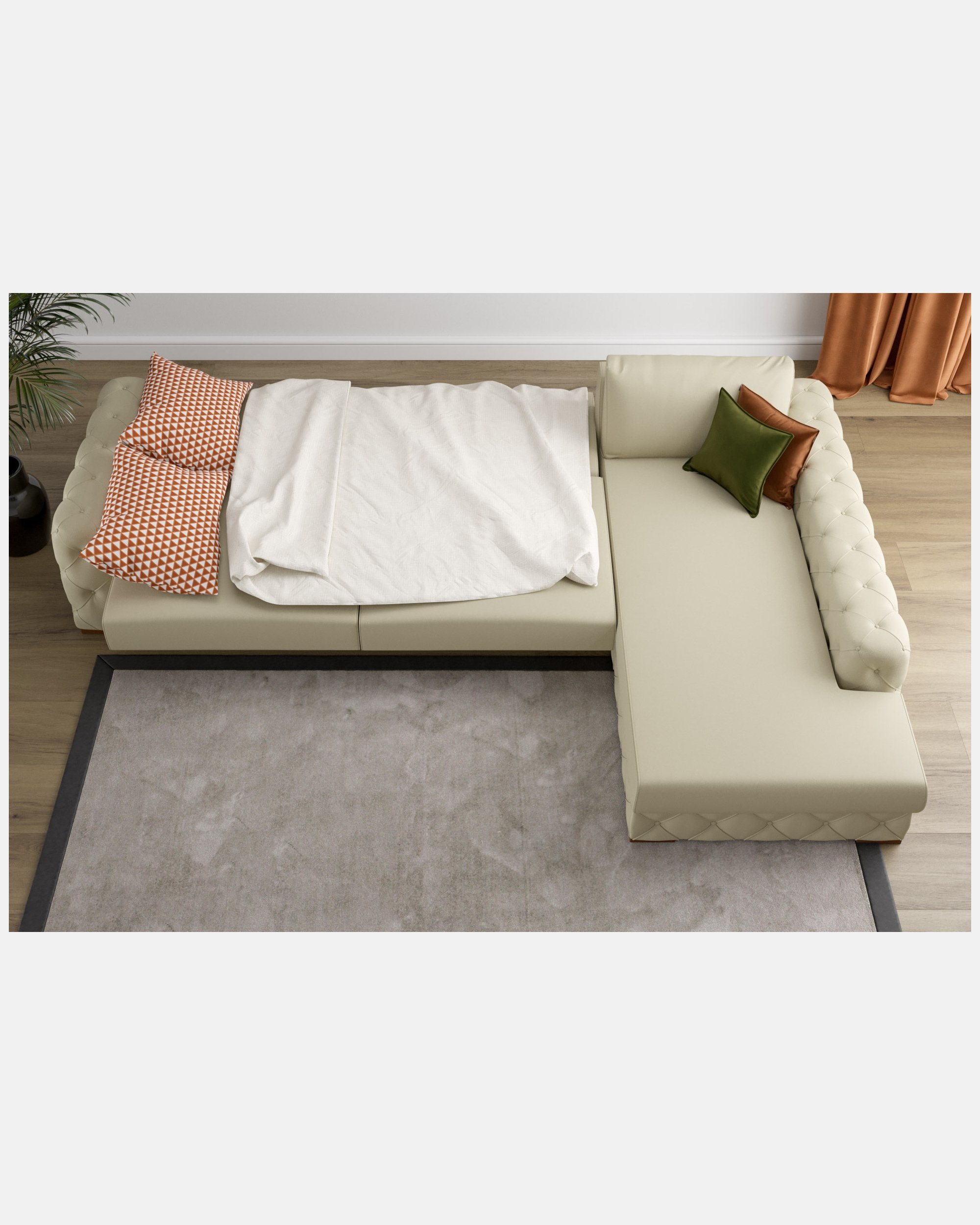 Catherina Right Hand Facing Relax Corner Sofa