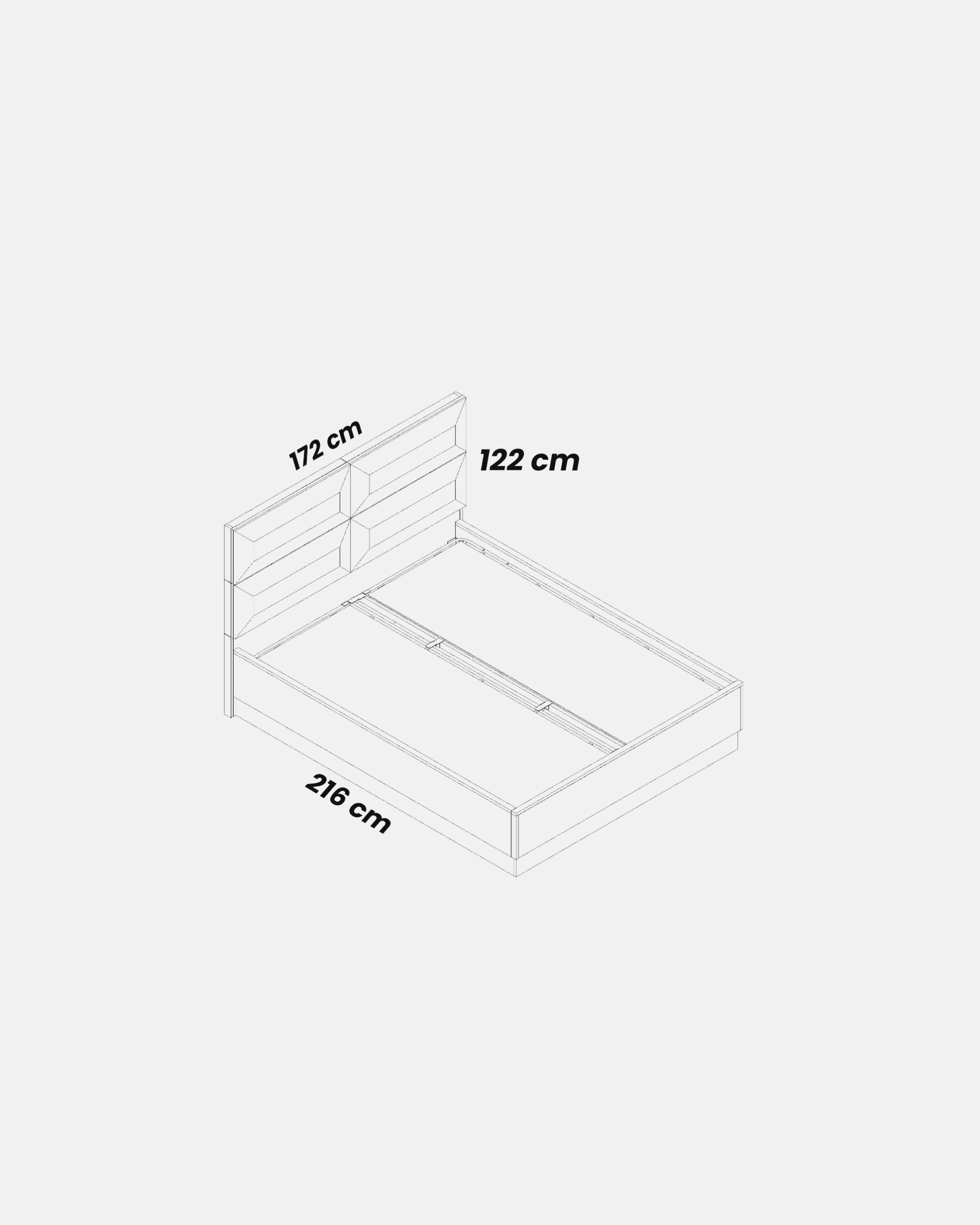 AURORA BEDSTEAD 160*200