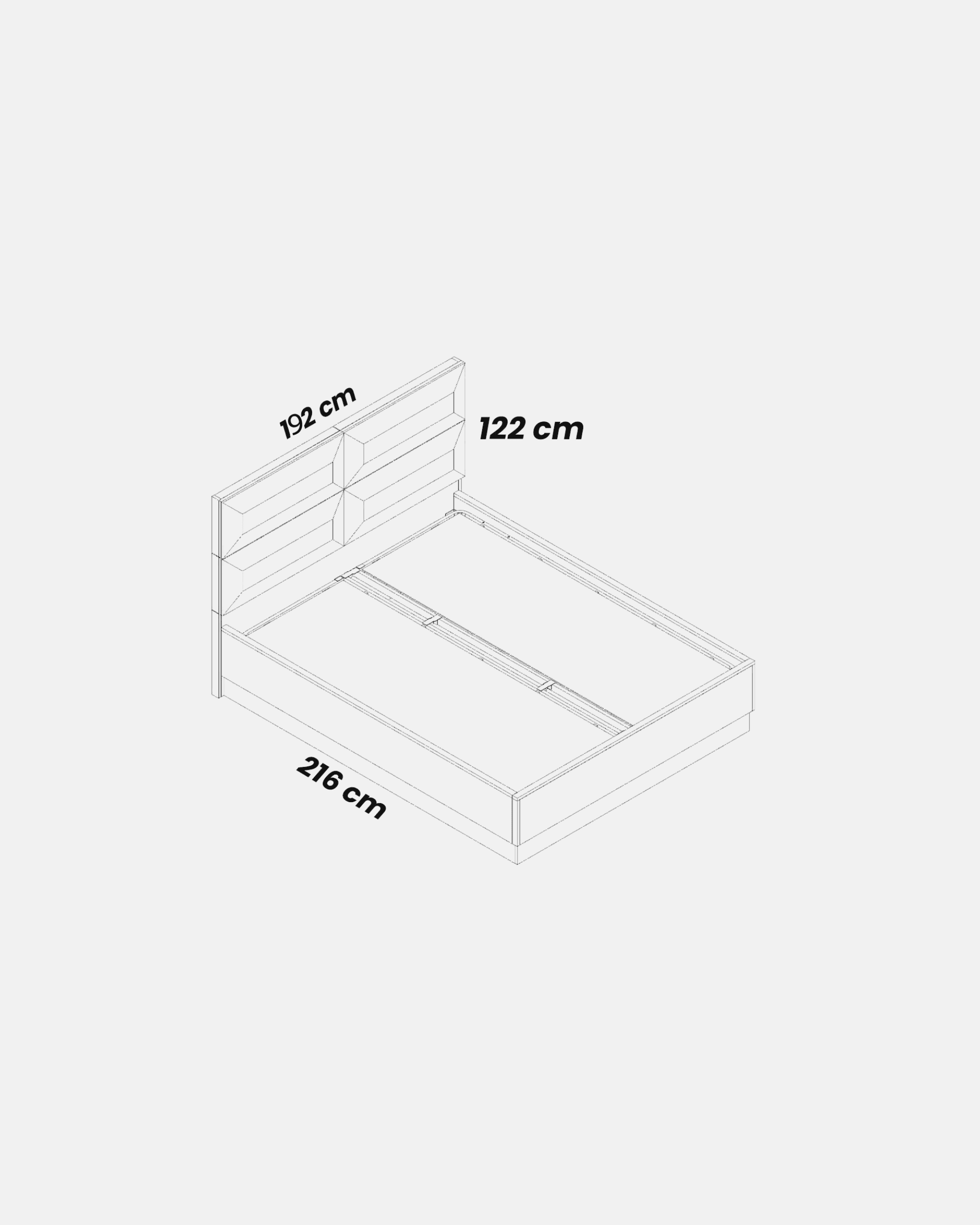 AURORA BEDSTEAD 180*200