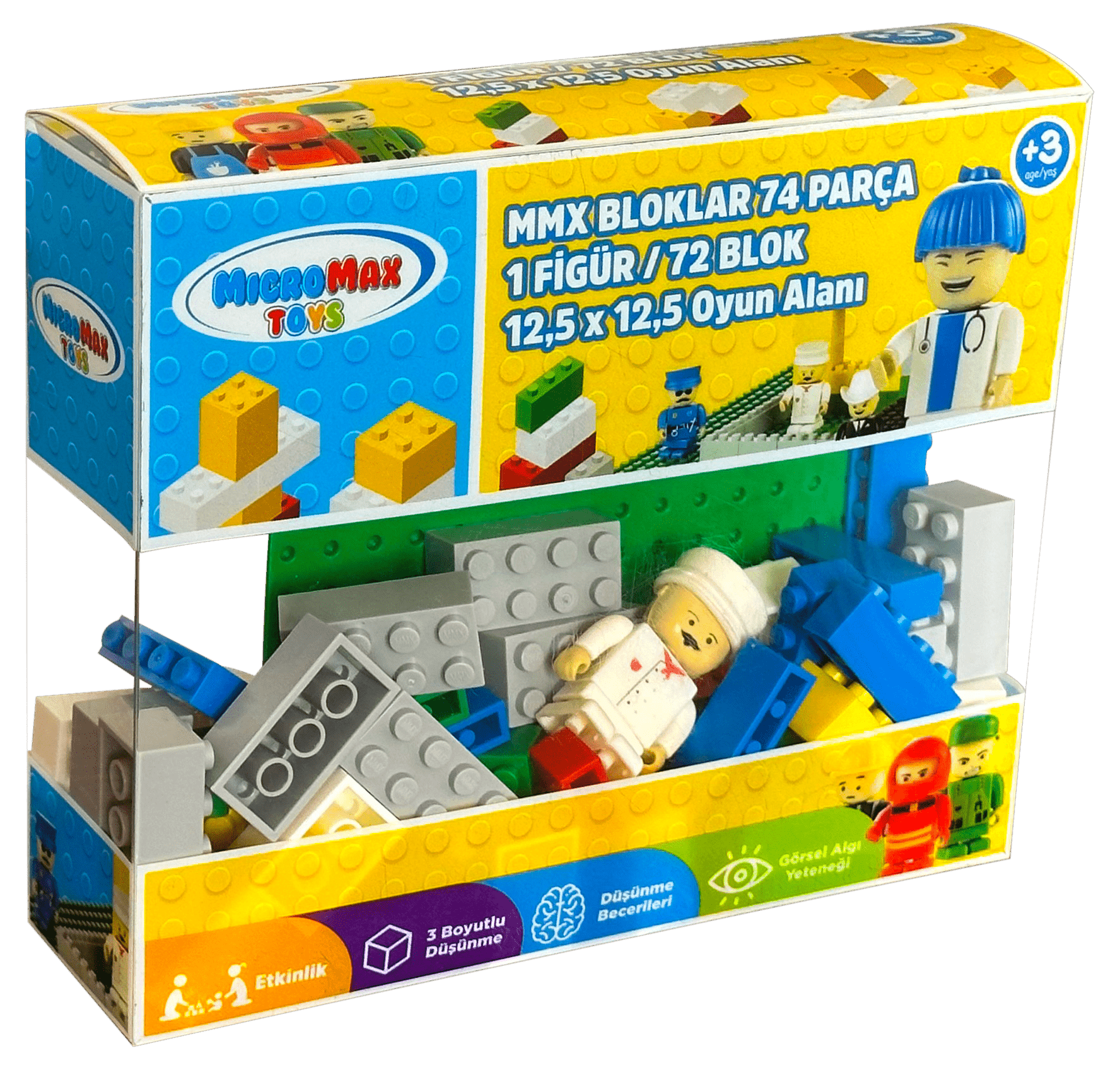 Lego Blok 74 Parça Asetat Kutu