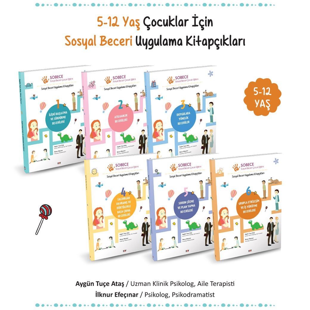 Say Yayınları Sobece-Sosyal Beceri Çocuk Eğitimi Set (6 KİTAP)