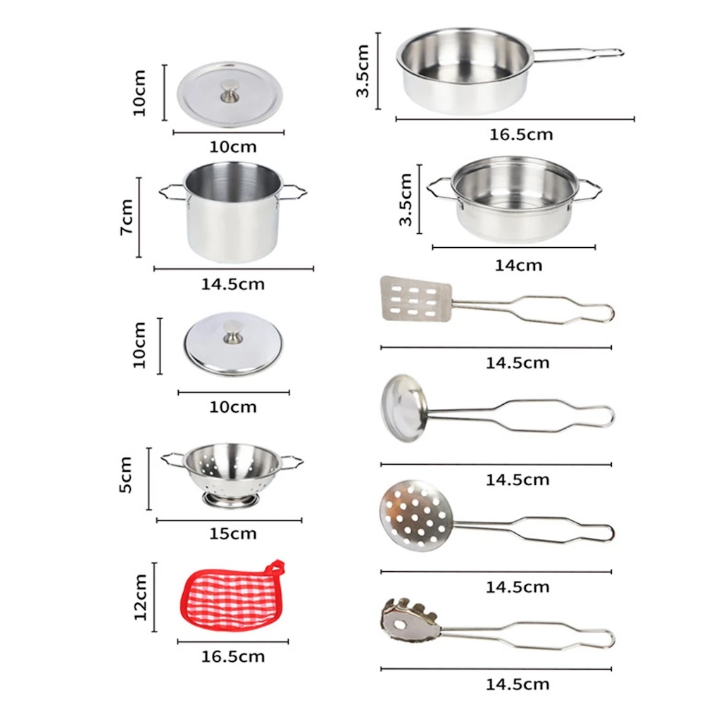 Çelik Tencere Tava Seti 11 Parça