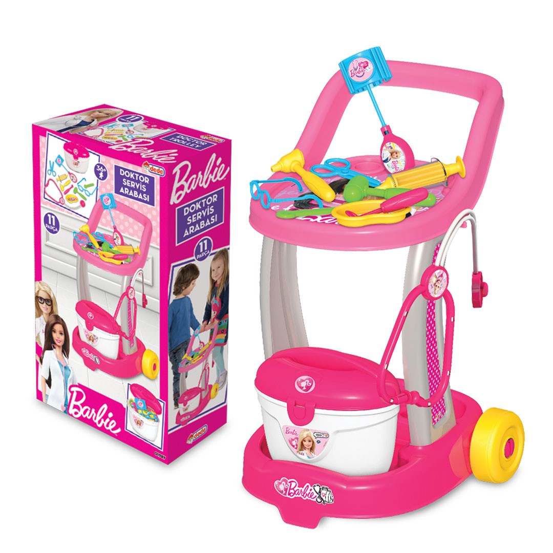 Kız Çocuk Barbie Doktor Servis Arabası