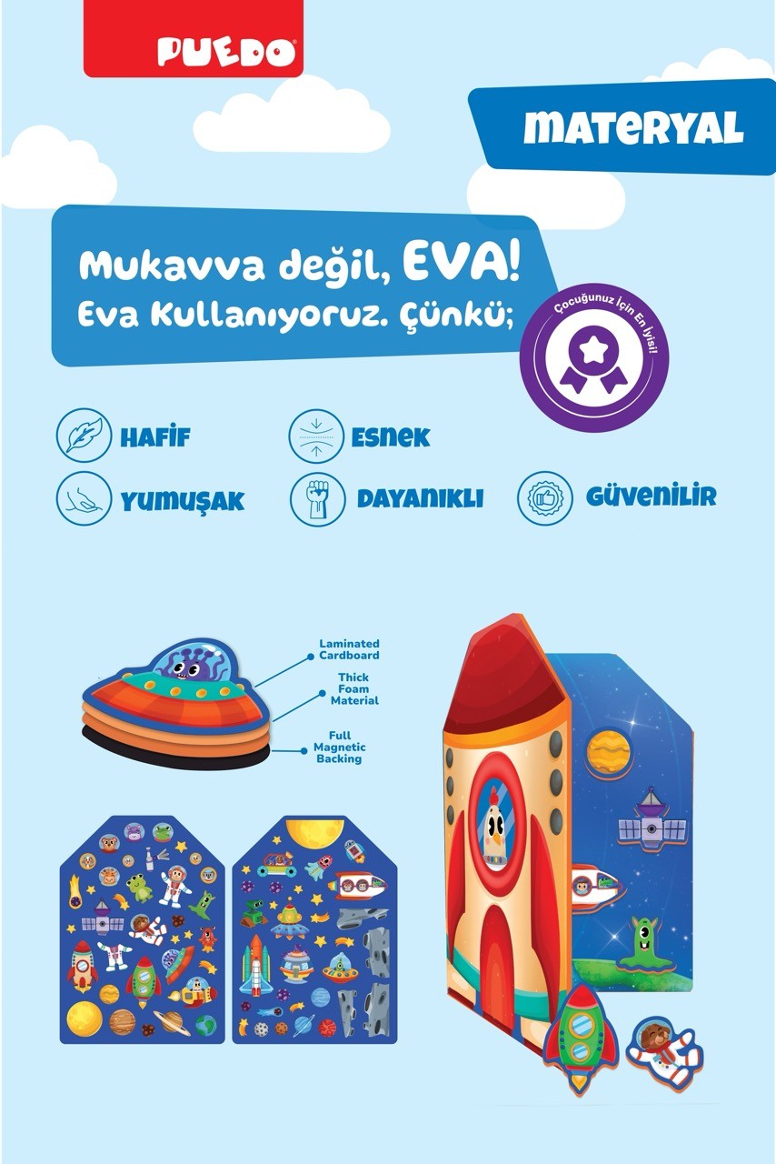 Manyetik Oyun Seti - Uzay