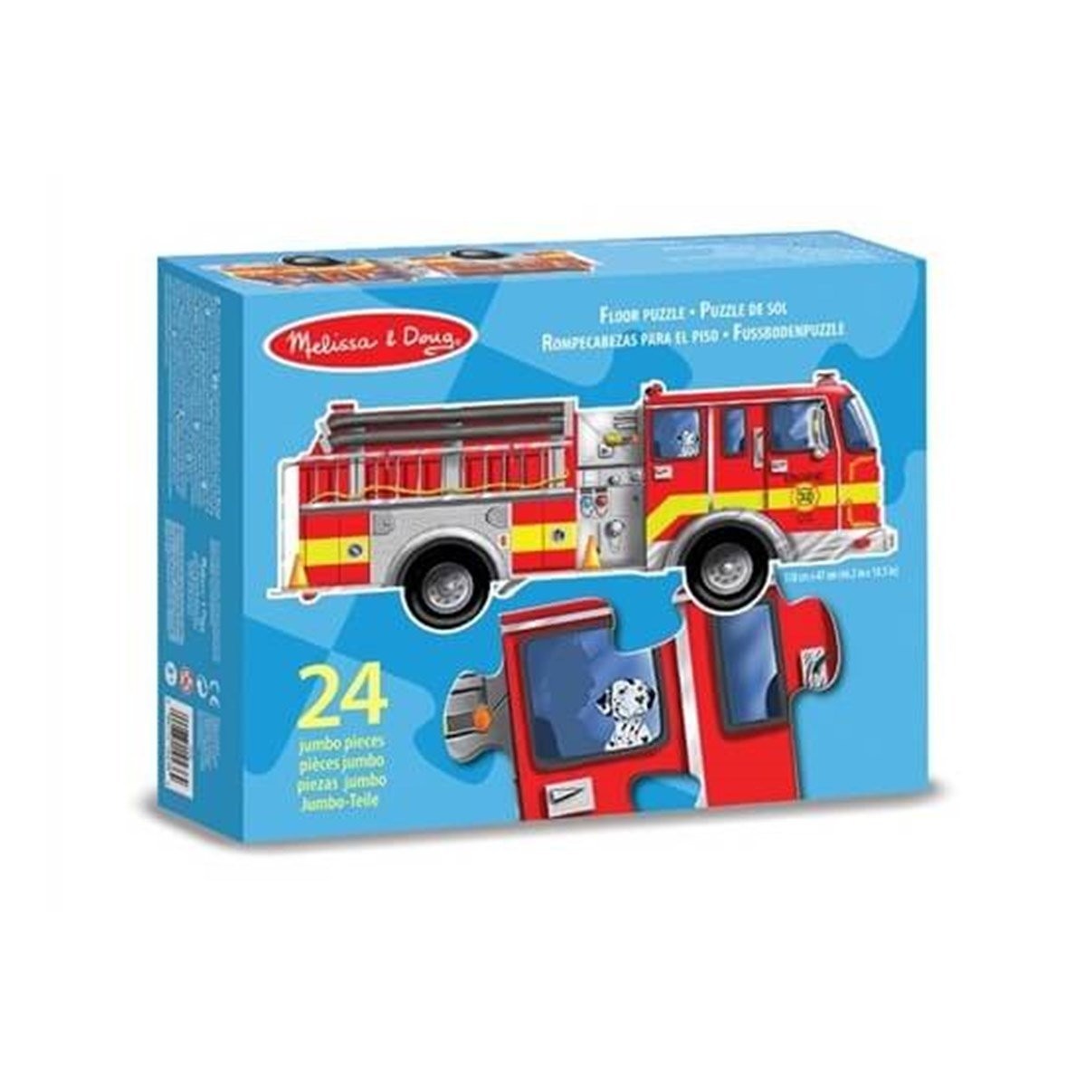 Melissa&Doug Dev Yer Yapbozu- İtfaiye Aracı (24 Parça)