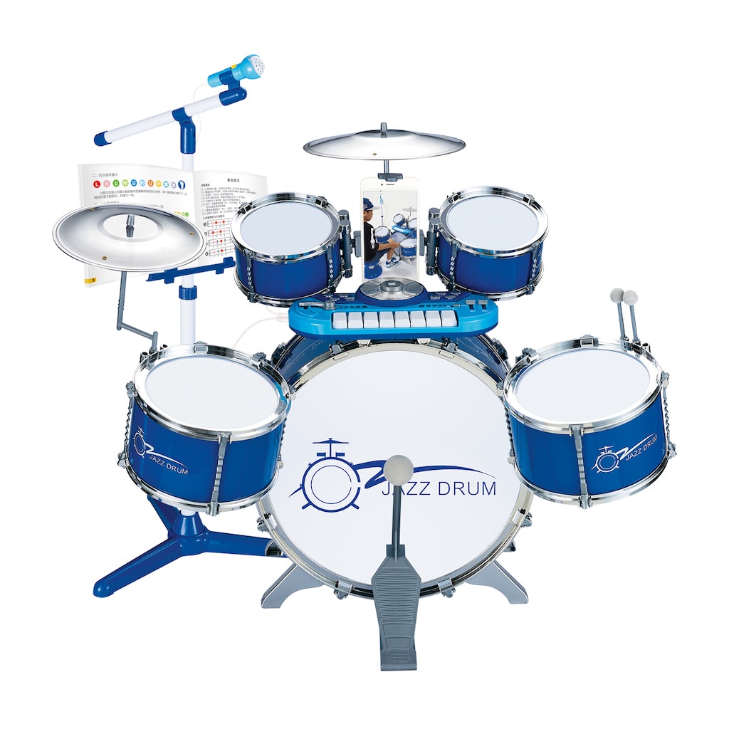 Mikrofonlu Mp3 Çalar Bateri Set