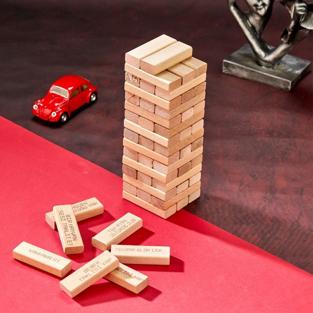 Cezalı Tower Ahşap Denge Oyunu