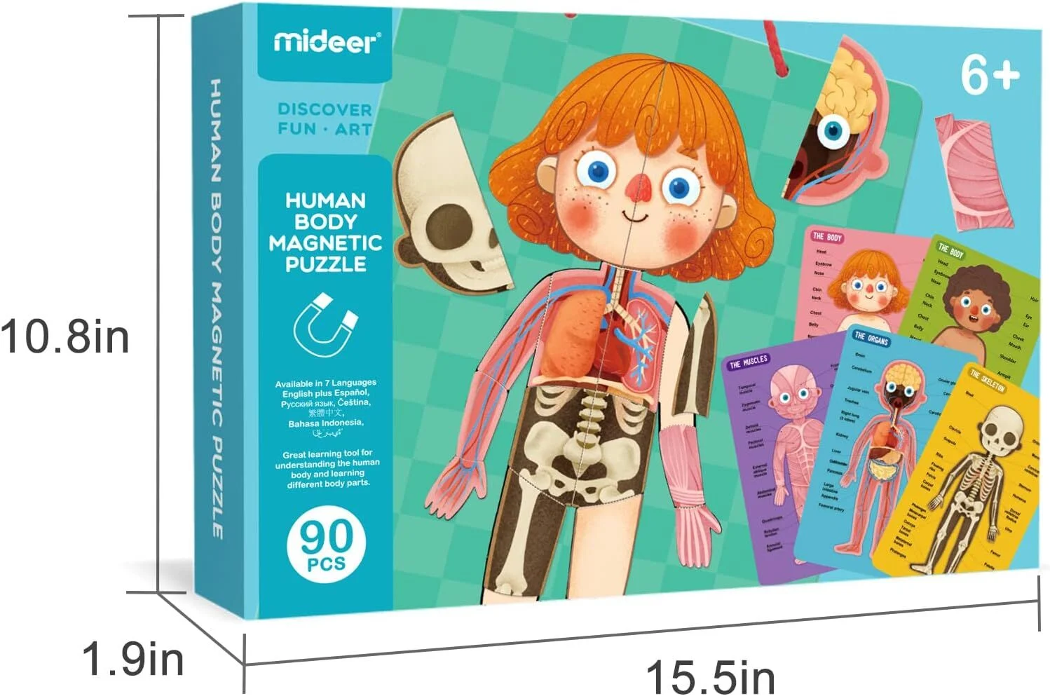 Body Magnet / Eğitici İnsan Vücudu Oyun Seti 90 Parça