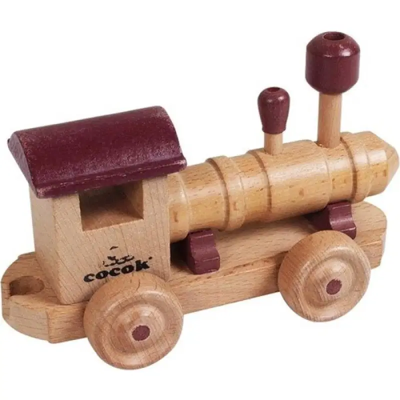 Mr. Quokka Buharlı Lokomotif Ahşap Tren