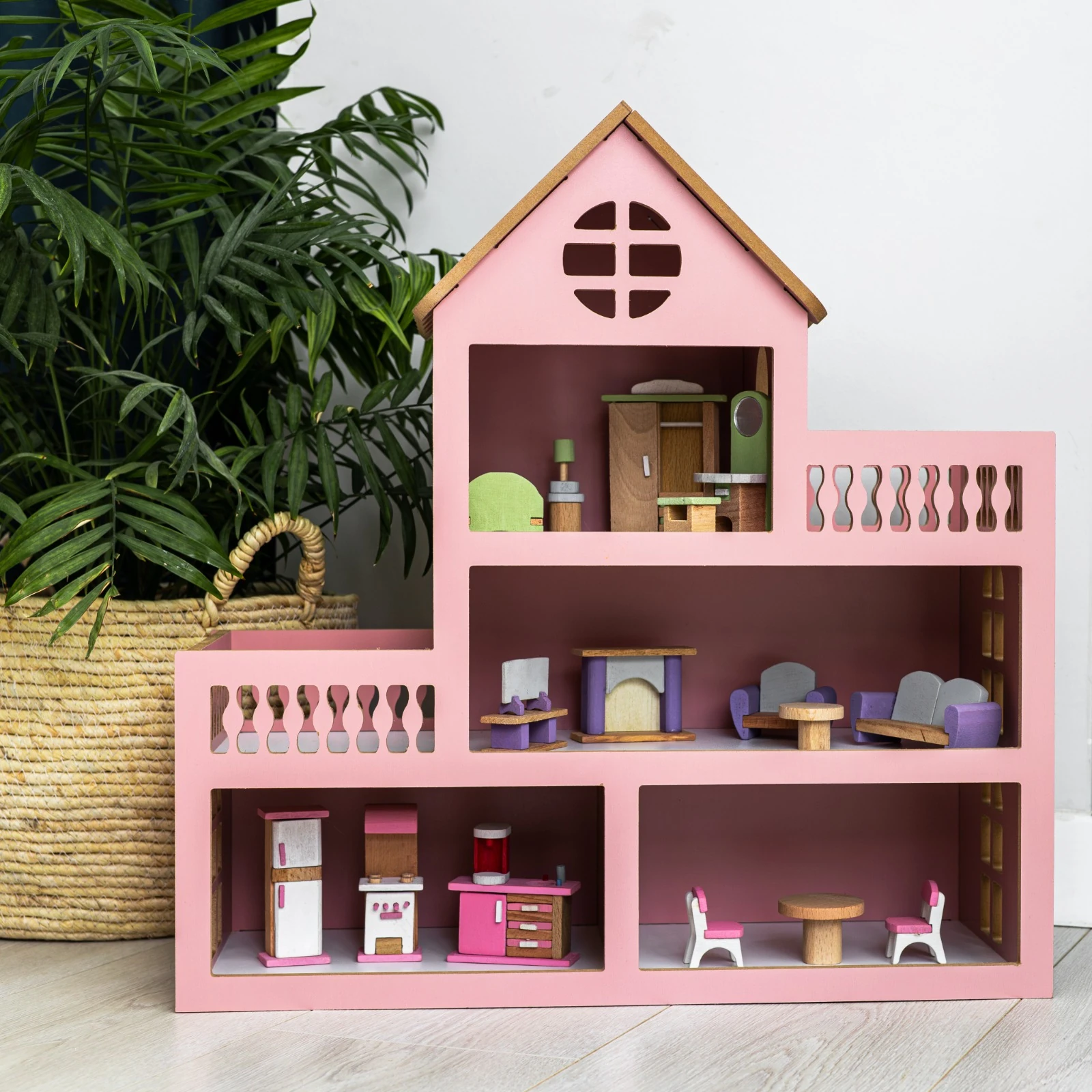 Barbie Ahşap Oyun Evi