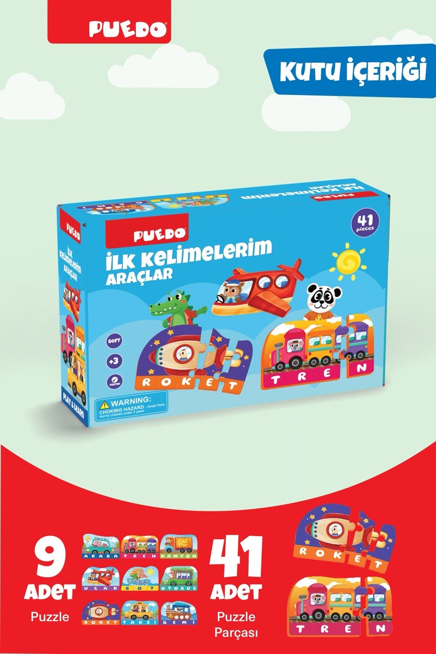İlk Kelimelerim Puzzle - Araçlar