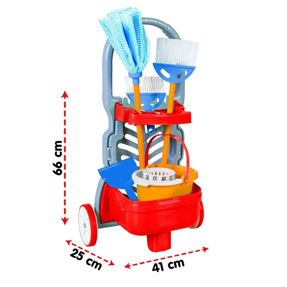 Tekerlekli Arabalı Temizlik Seti