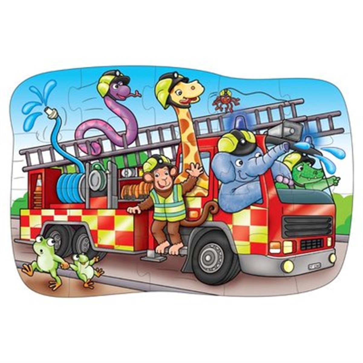 Big Fire Engine Yeni Tasarım Çocuk Puzzle