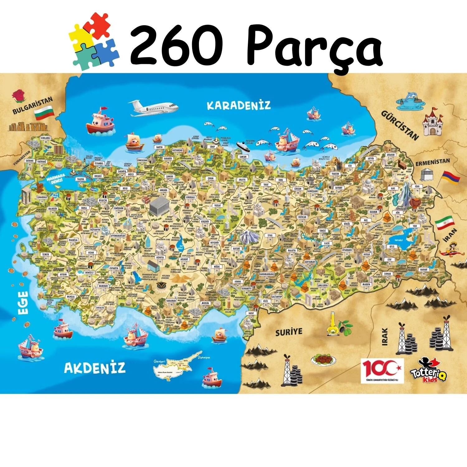 Türkiye Kültür Haritası Puzzle